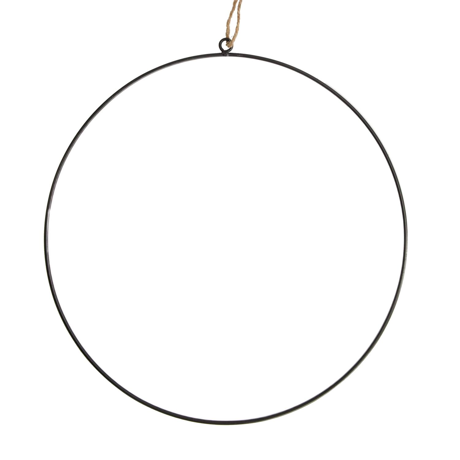 Hanger ring metal 38x38x1cm - Black
