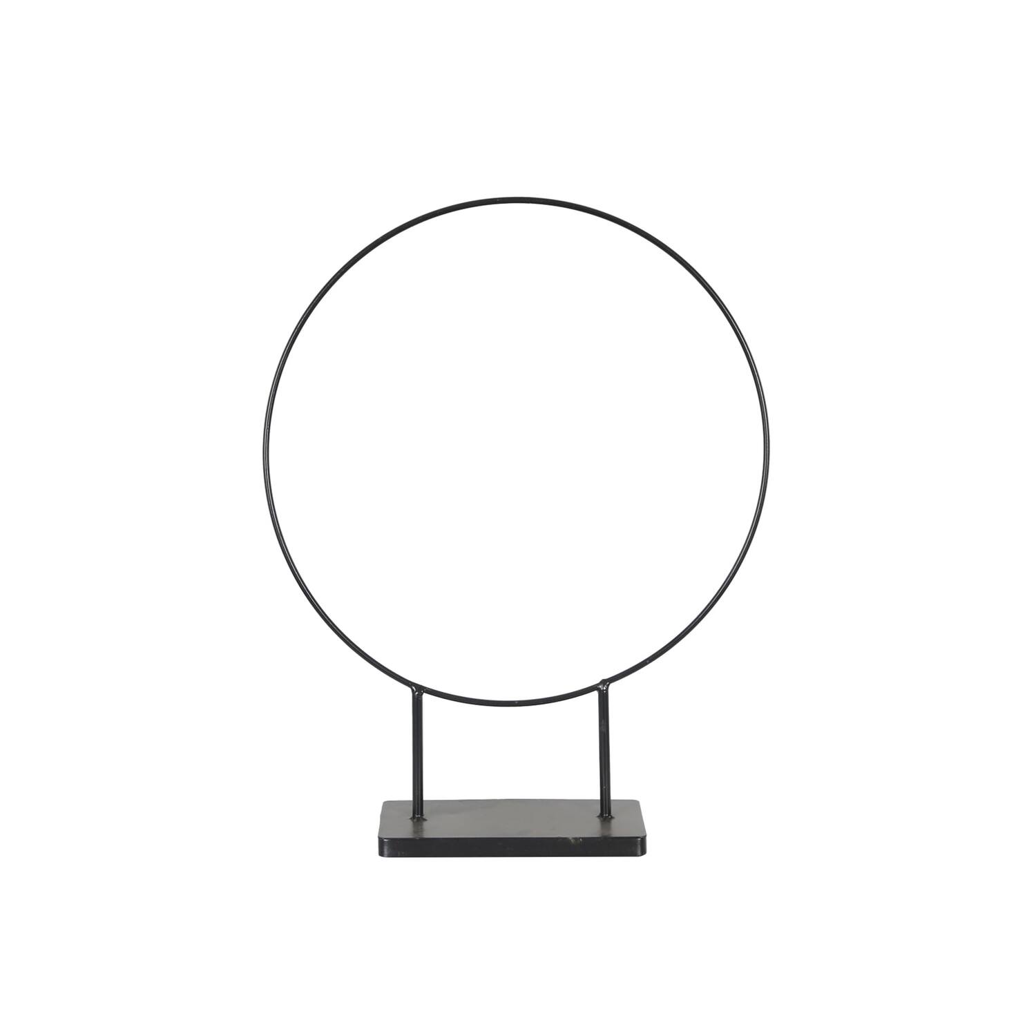 Statue ring metal 38x10x48.5cm - Black