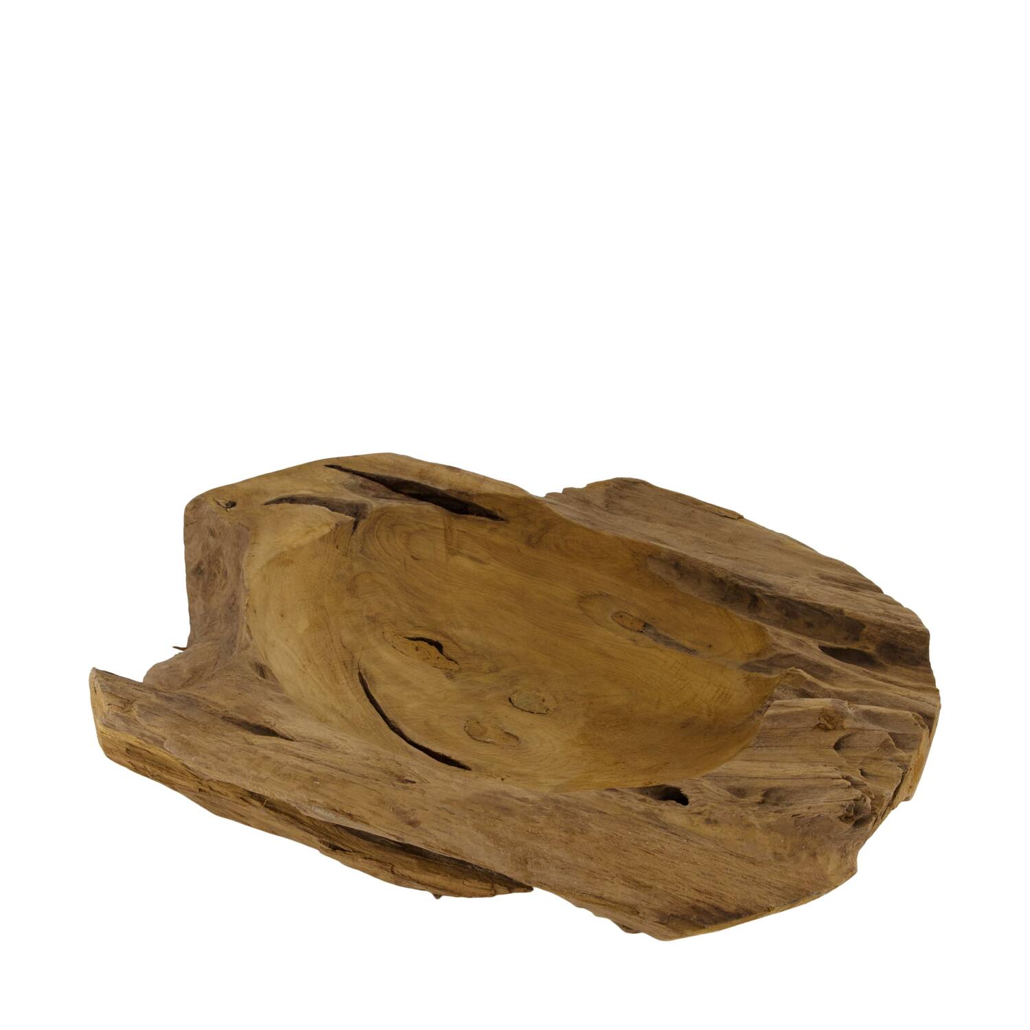 Bowl teak wood 45x39x11cm