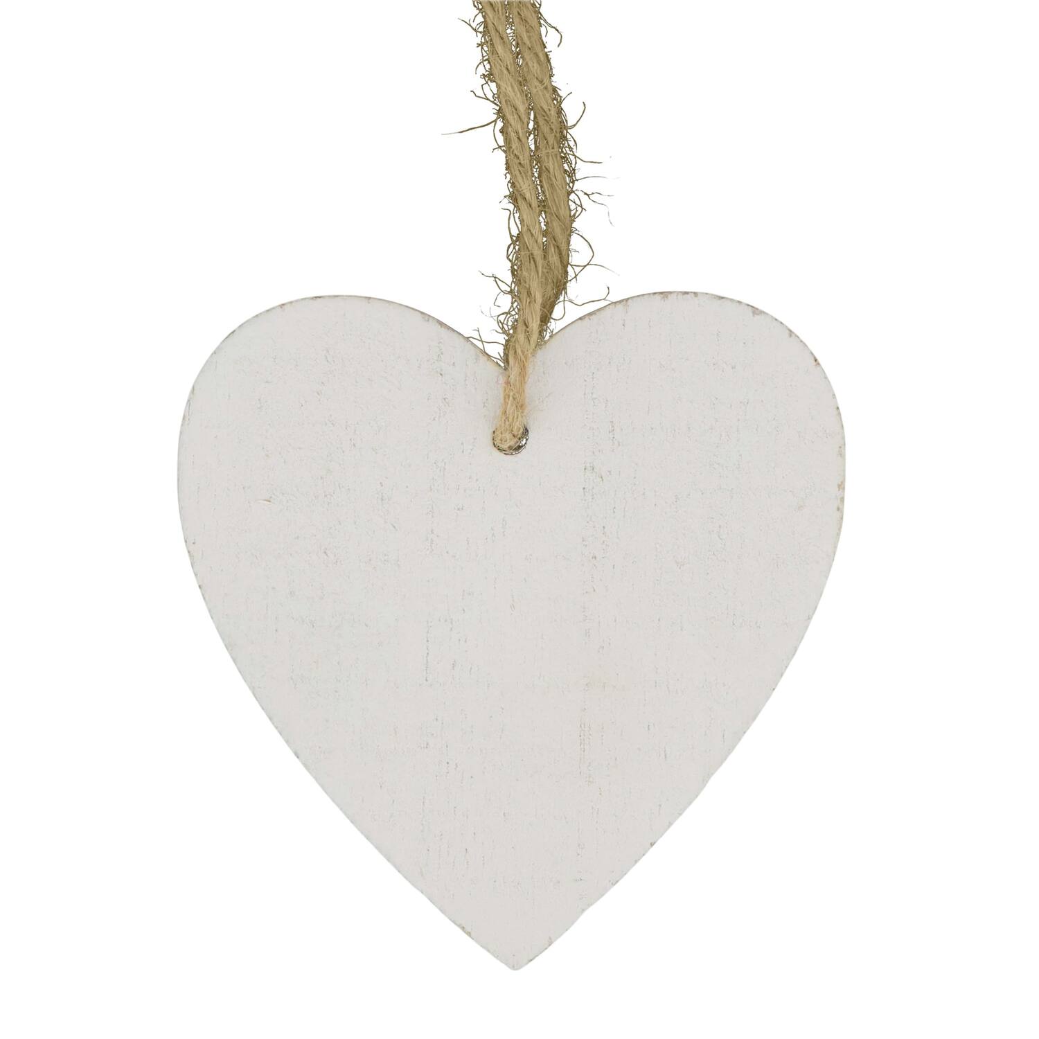 Heart poplar wood with hanger 7x7xcm 10pc