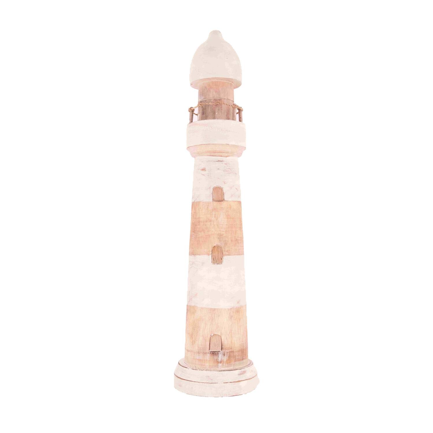 Lighthouse wood 14x14x58cm - Multi
