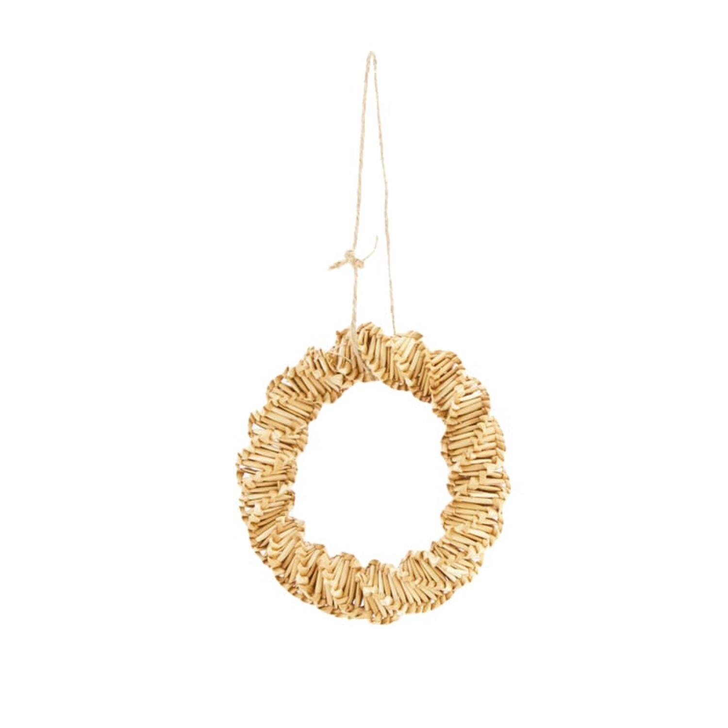 Wreath straw Ø15x3cm