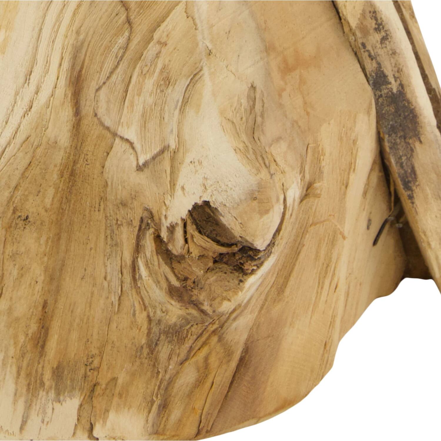 Root driftwood with candle holder 17x17x23.5cm - Natural