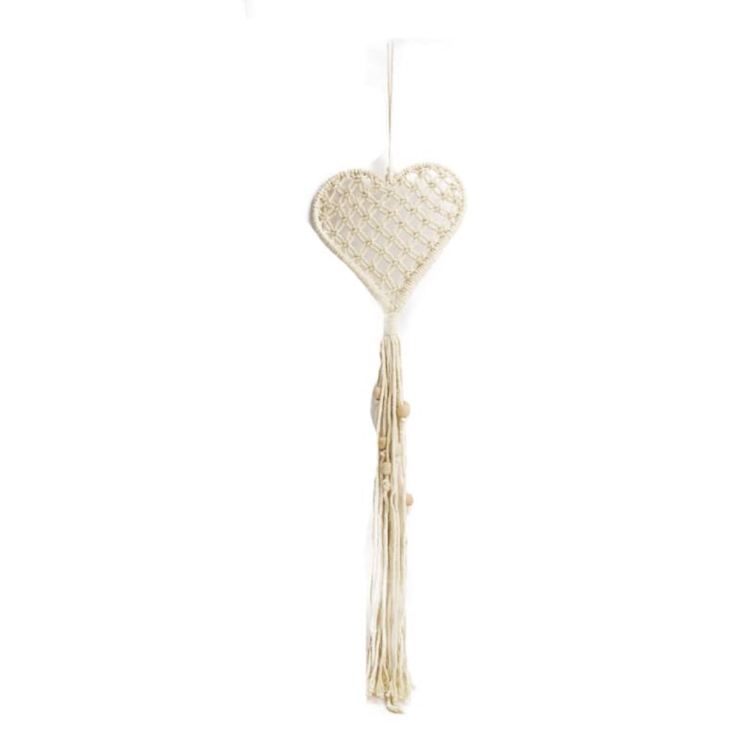 Hanger heart fabric 19x18.5x71cm