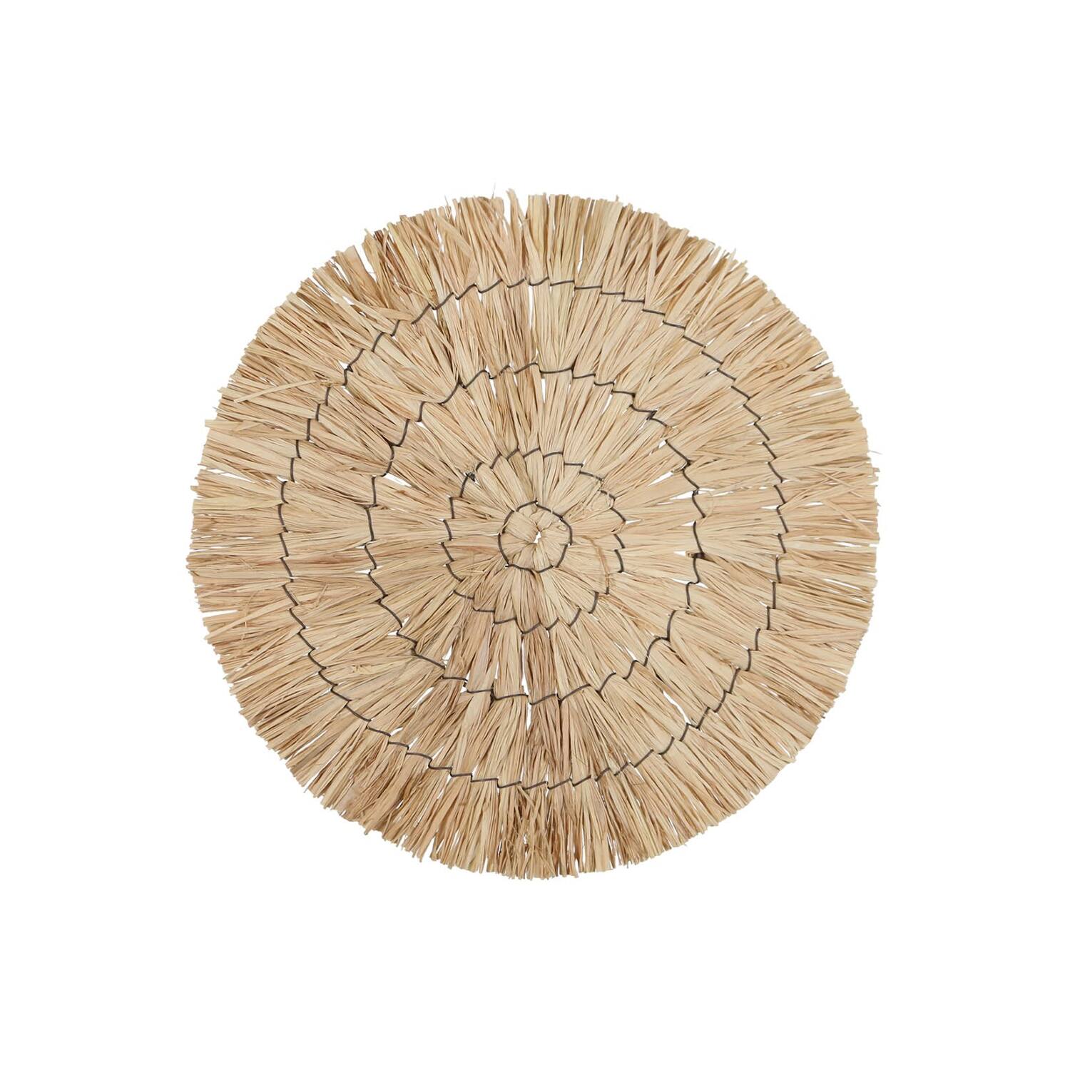 Placemat raffia 28x1cm - Natural