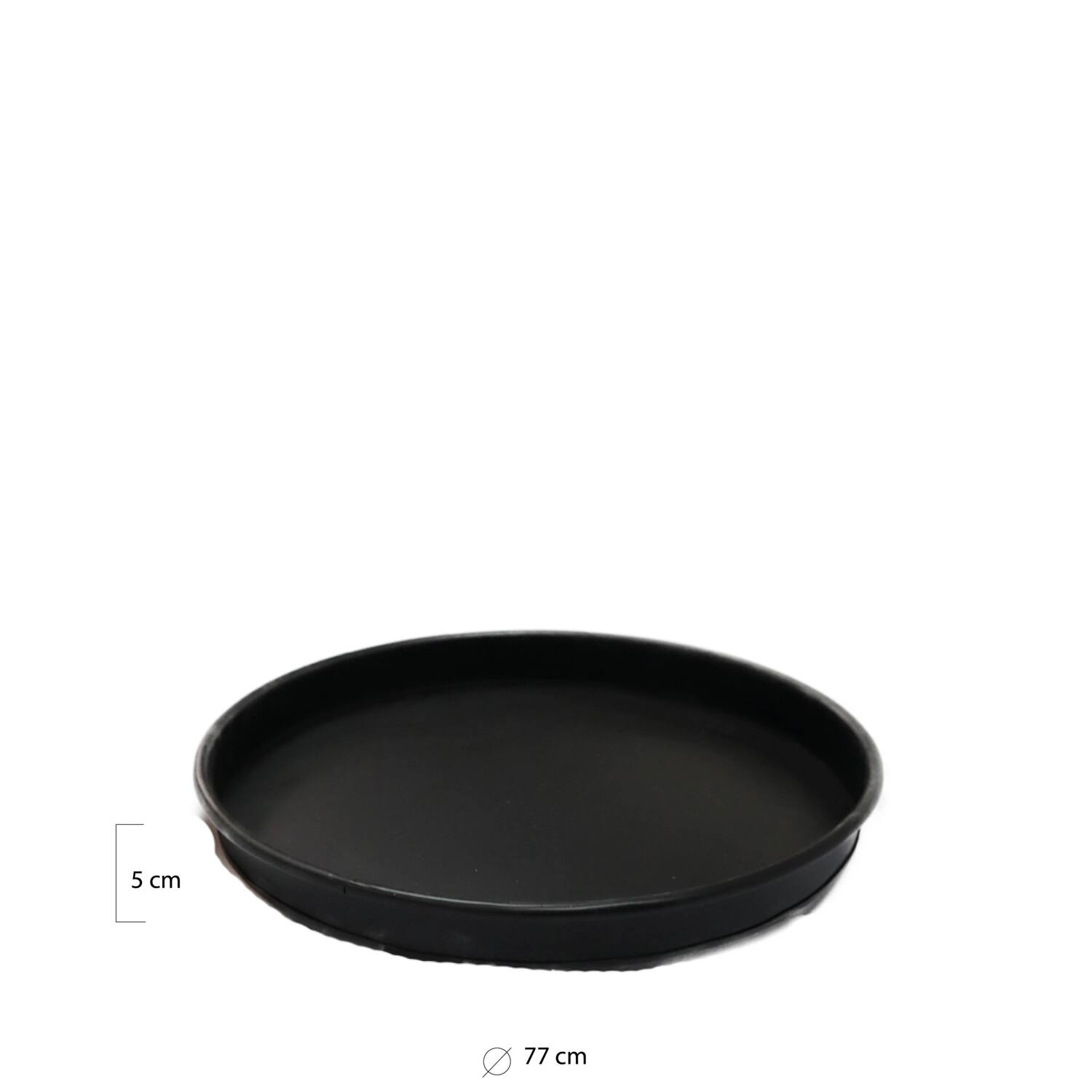 Tray round metal 77x77x5cm