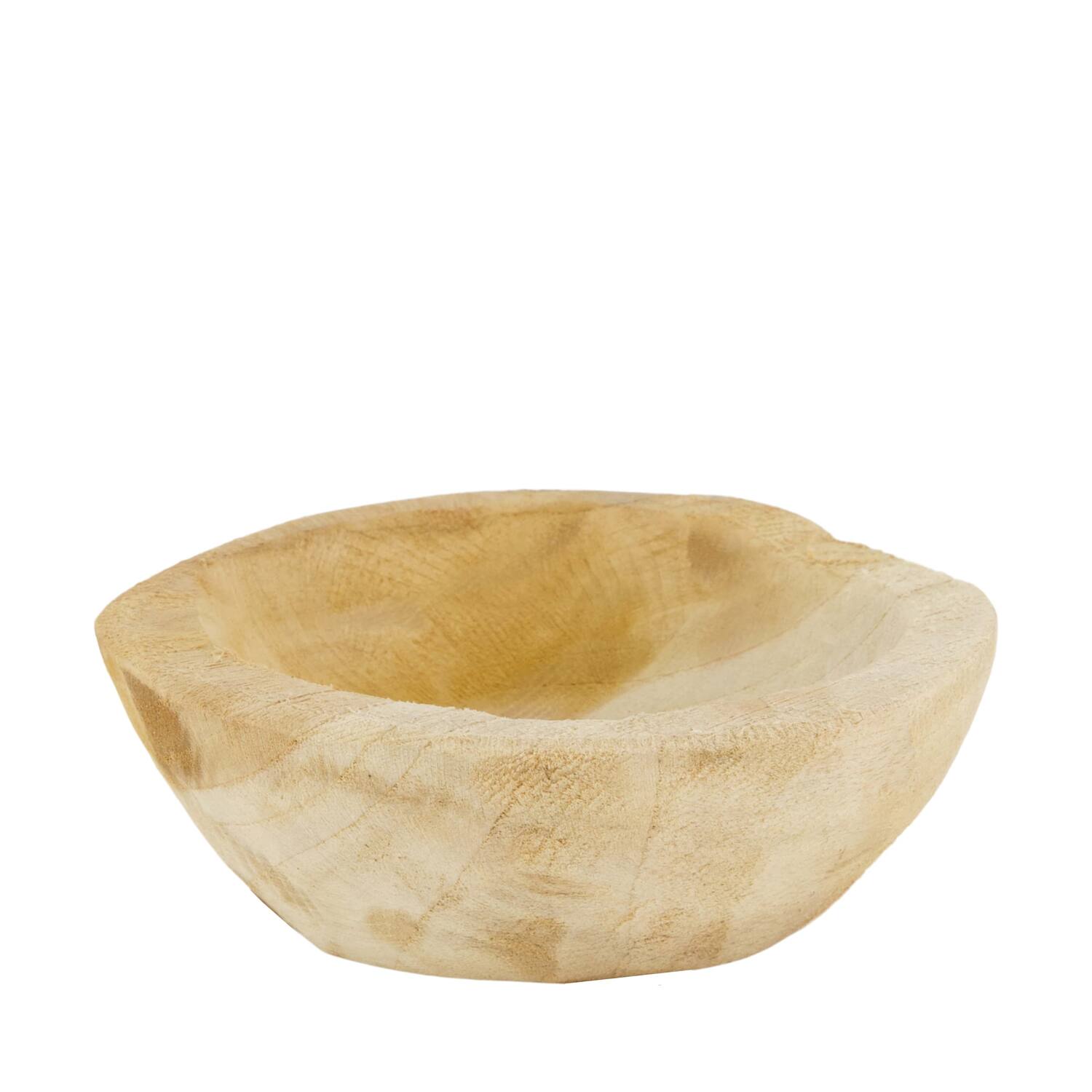 Bol - Rond - Bois de teck - 12x12x4cm - Naturel