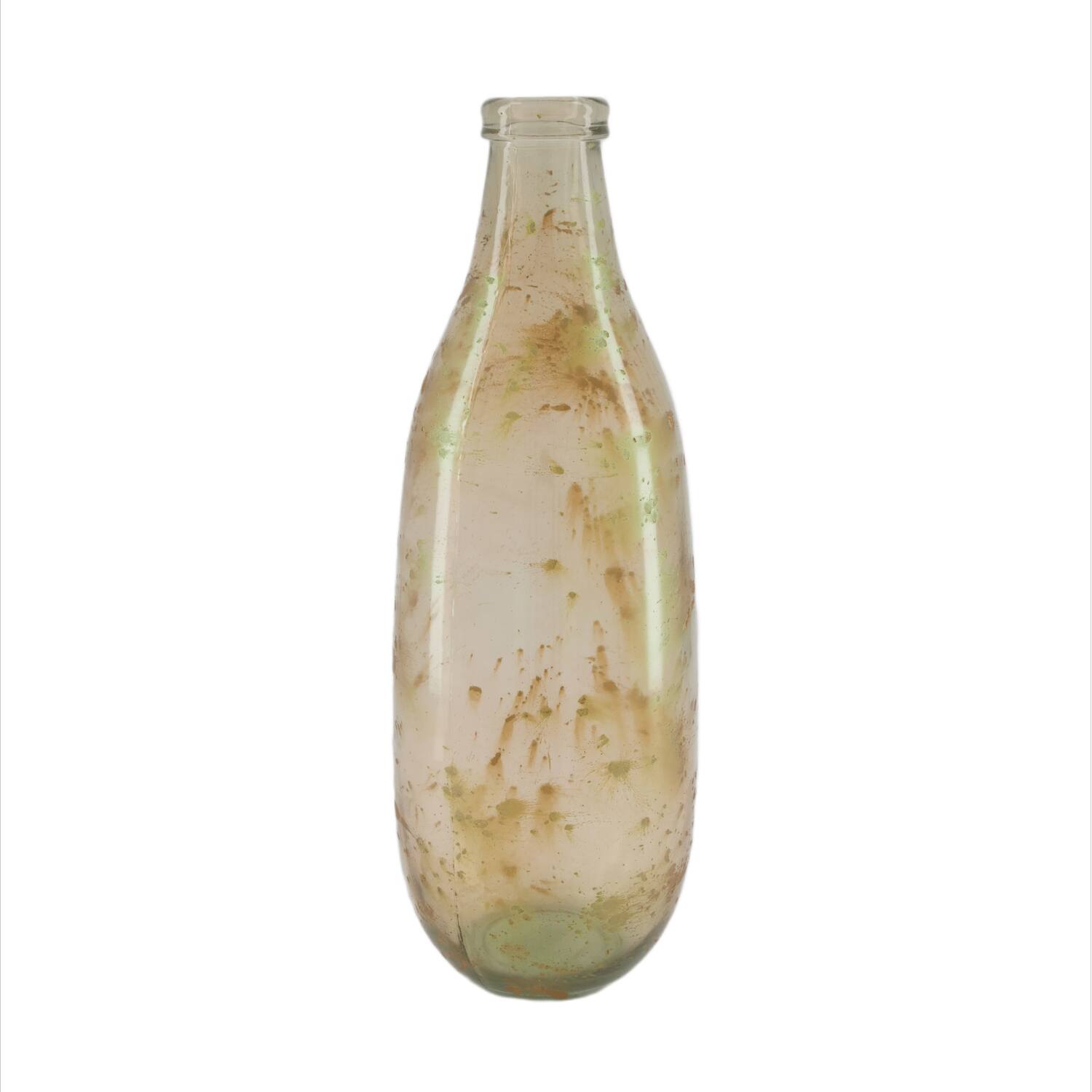 Vase recycled glass 15x40cm - Gold