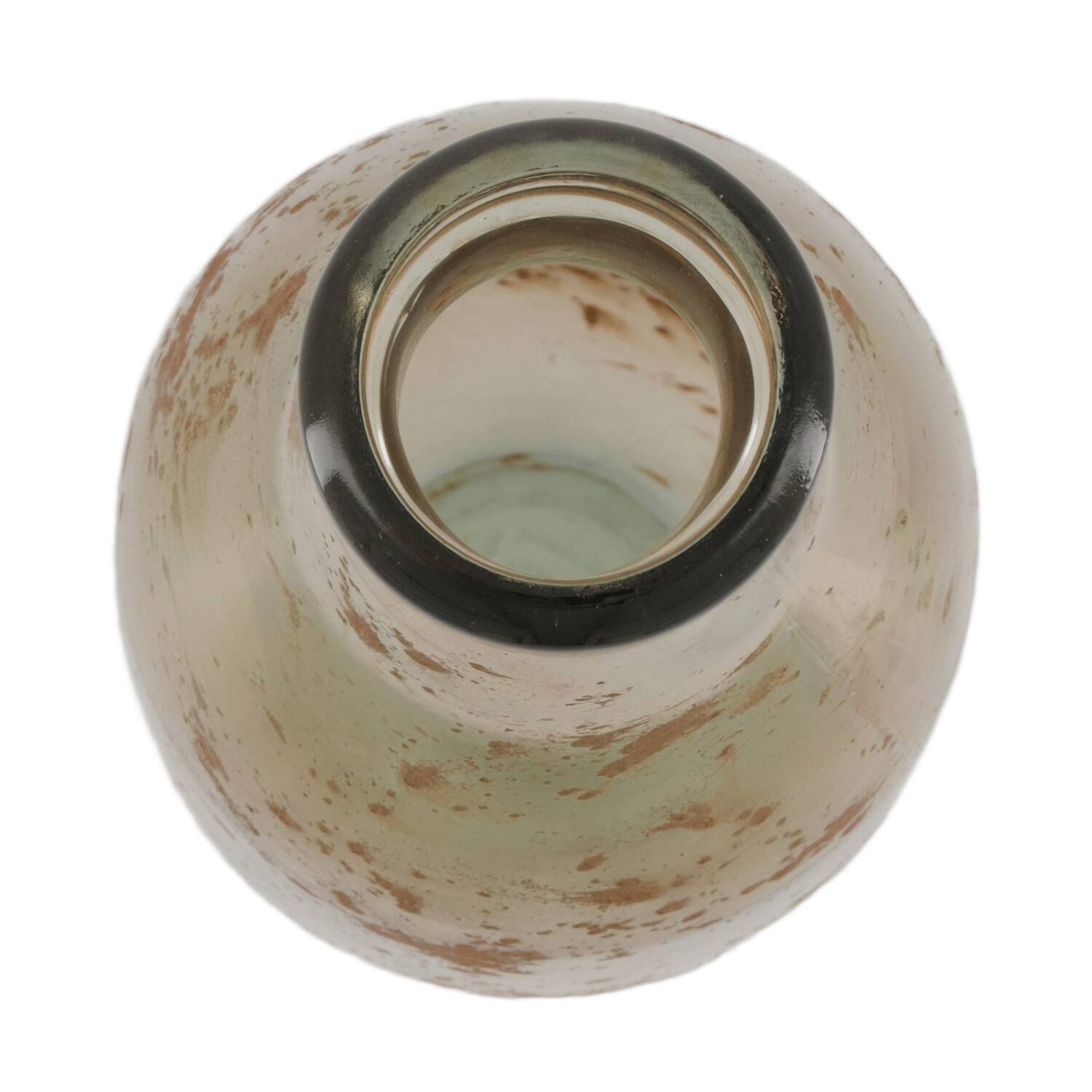 Vase recycled glass 15x40cm - Gold