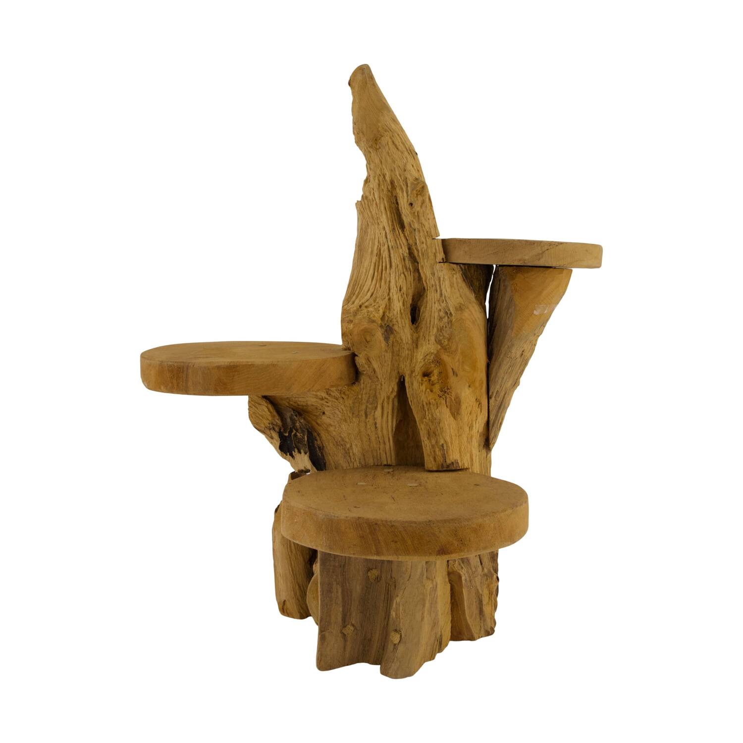 Root teak wood 35x38x40cm - Natural