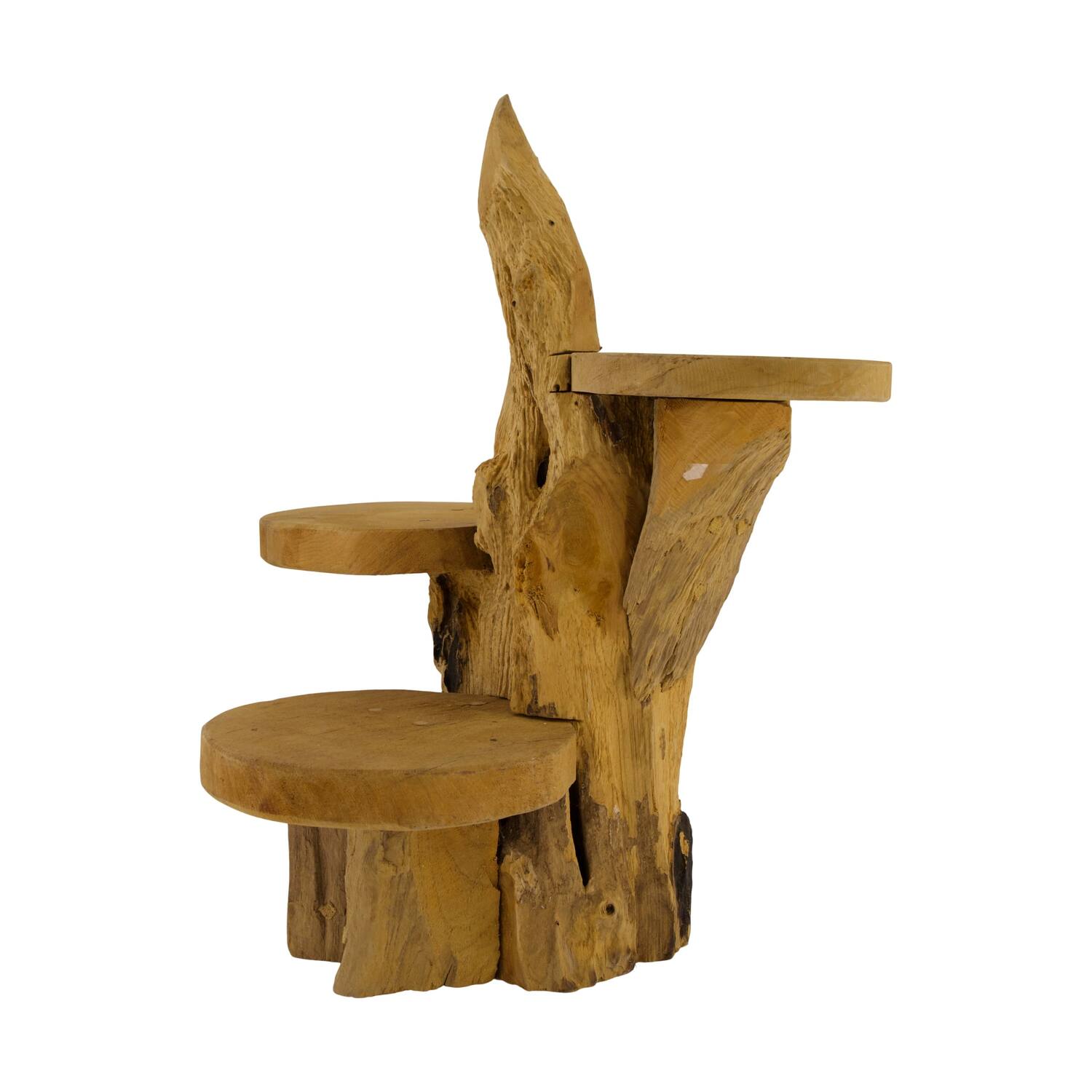 Root teak wood 35x38x40cm - Natural