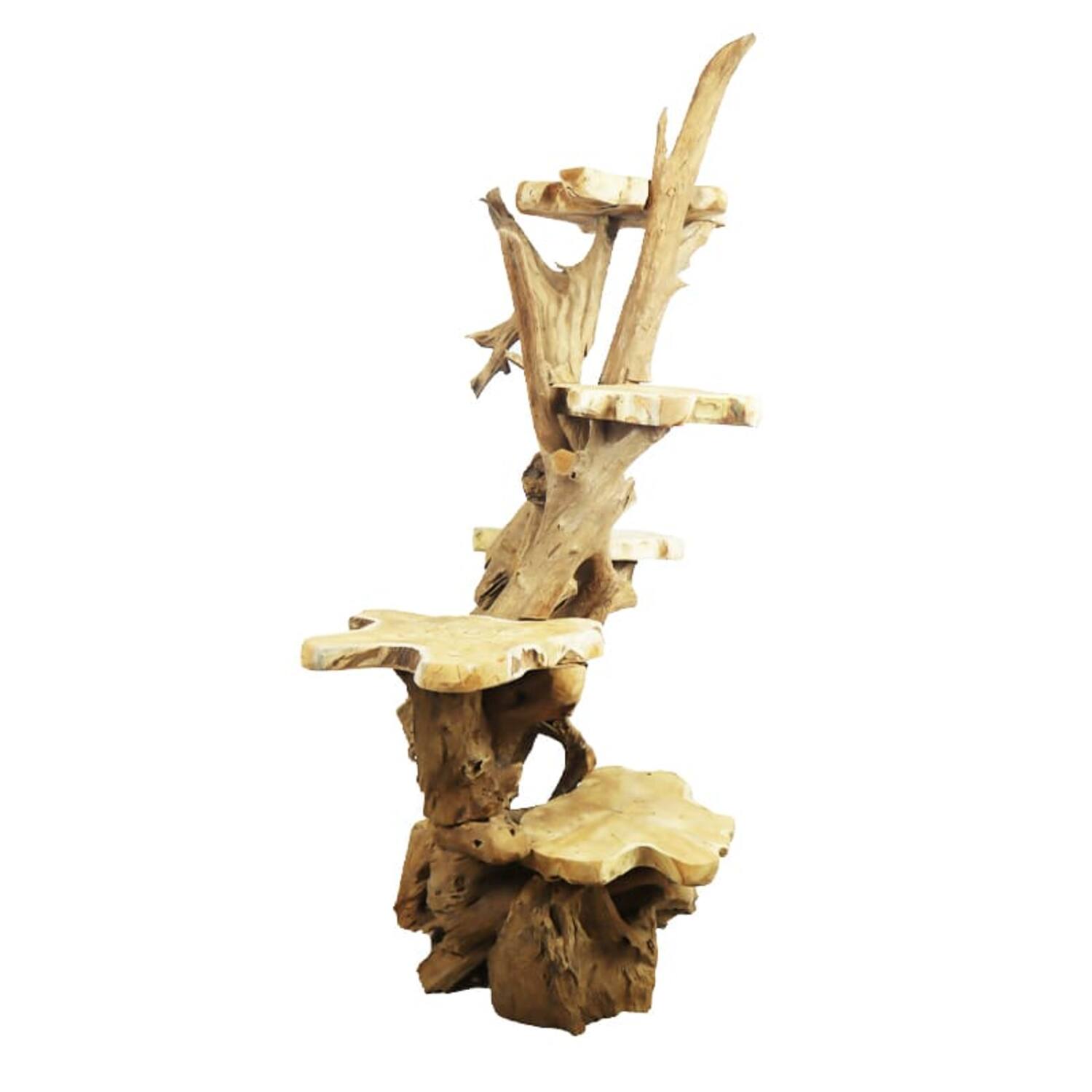 Root teak wood 70x80x160cm - Natural