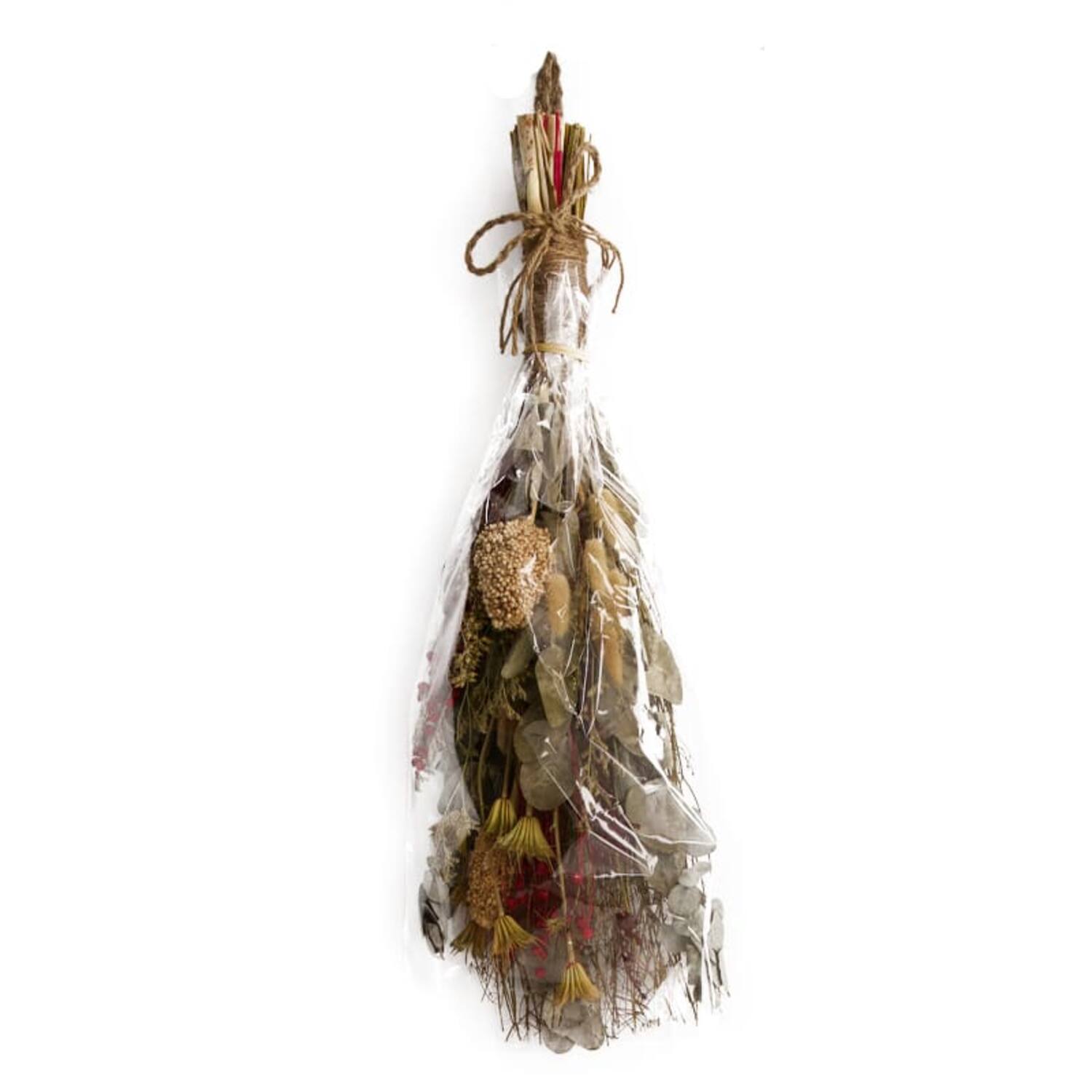 Bouquet hanging nature 55x19x8cm - Red