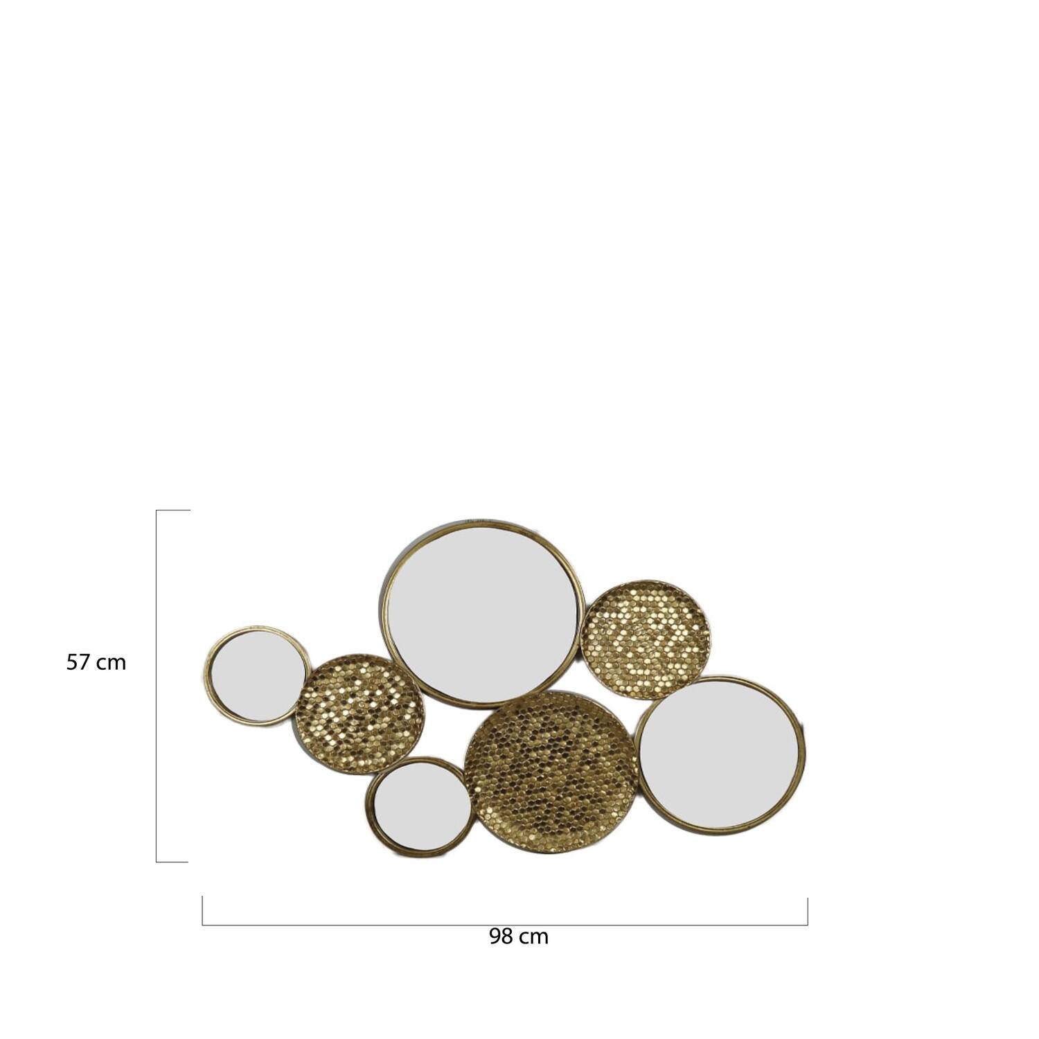 Mirror metal 98x57x2.5cm