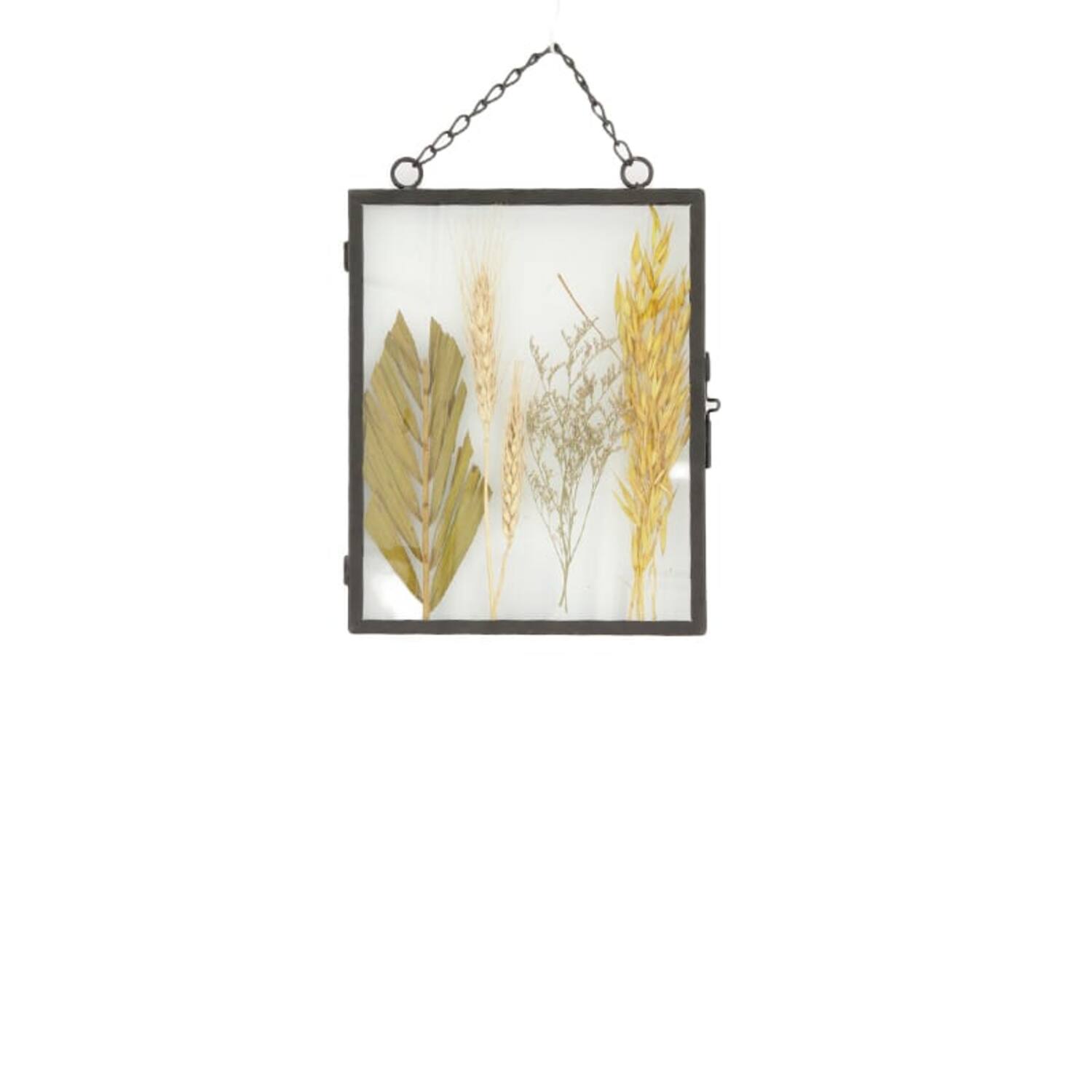 Photoframe with dried flowers glass 20x2x25cm