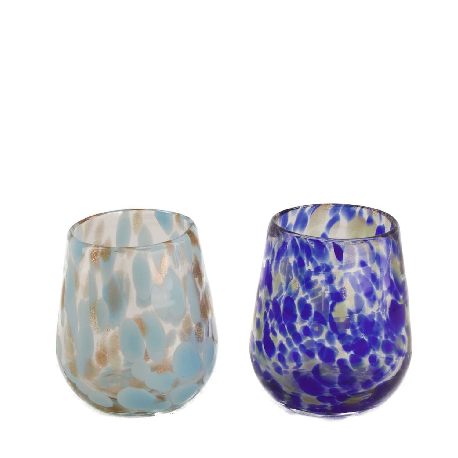 Vase glass 9.5x10cm - Multi