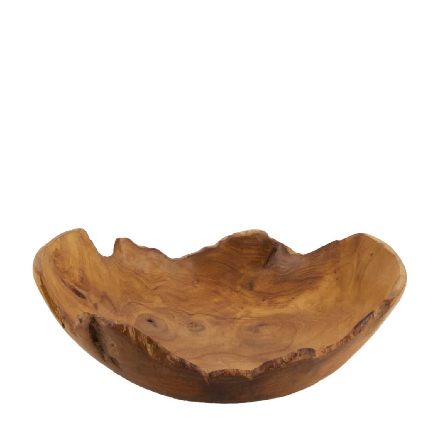 Bowl waxed teak Ø19x6cm