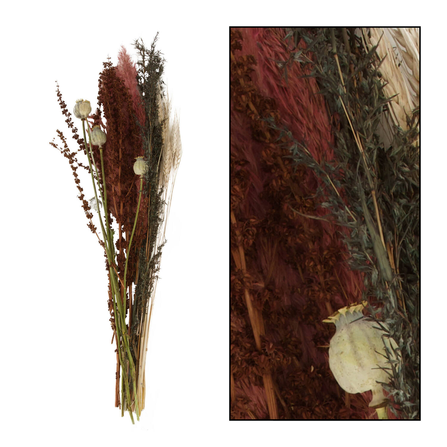 Dried flower bouquet 80x18x10cm - Pink