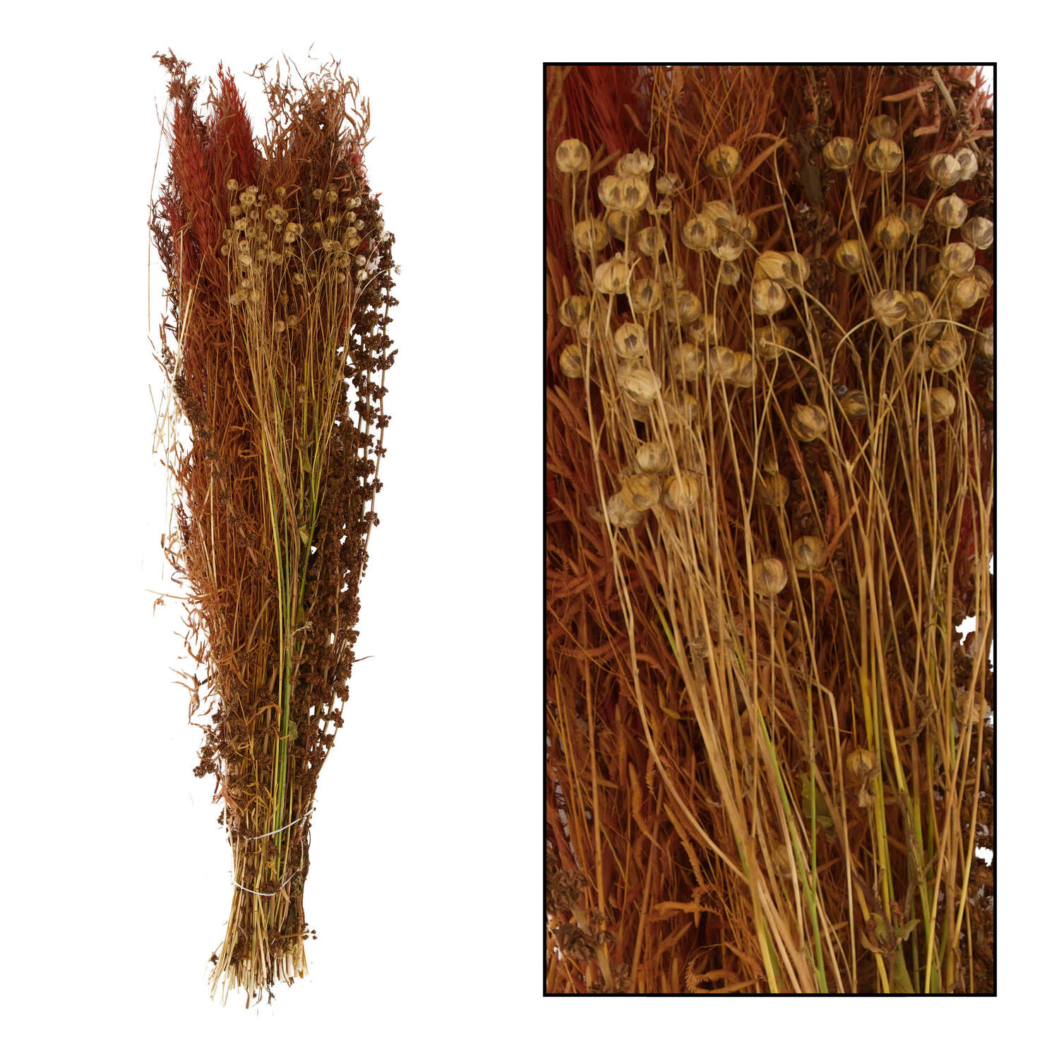 Dried flower bouquet