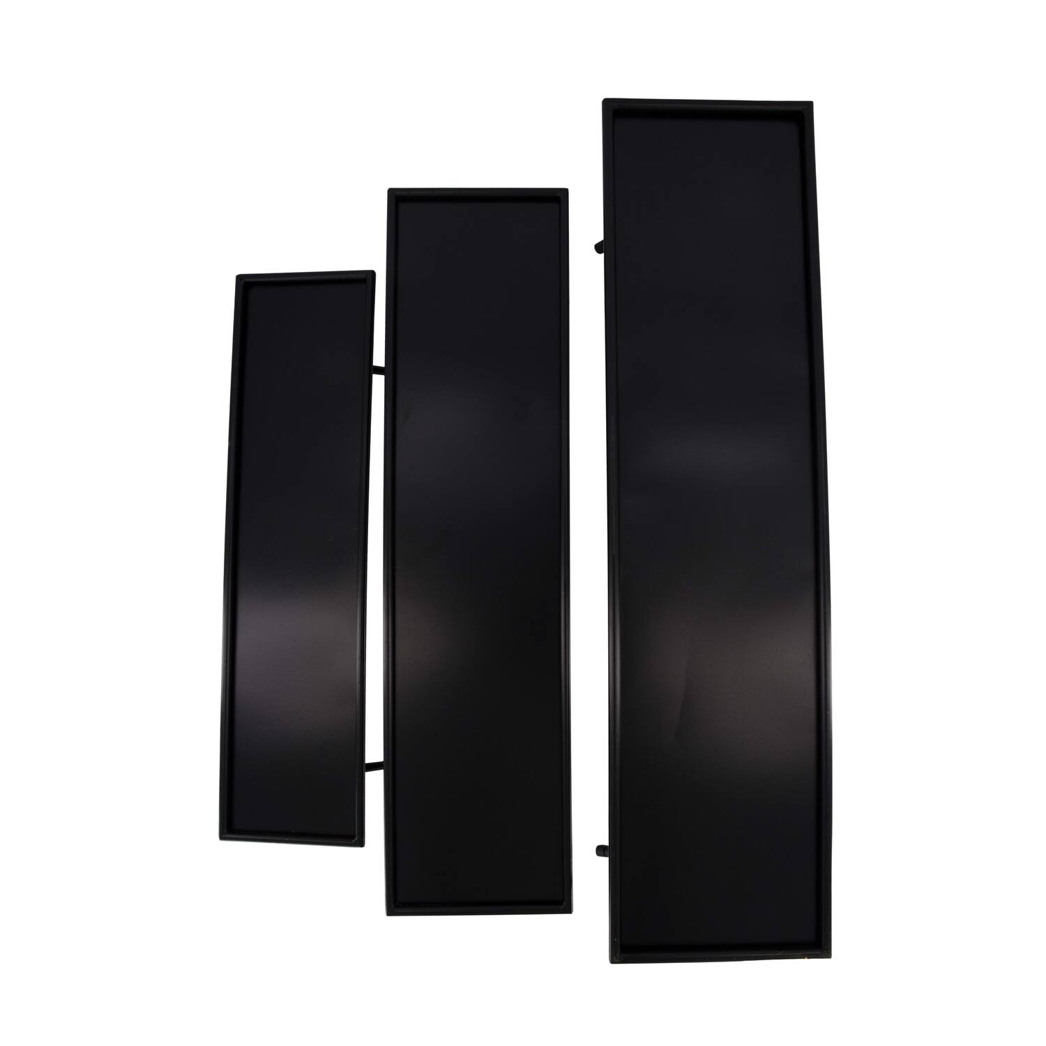 Tray metal on stand 71.5x18x19cm  - Black