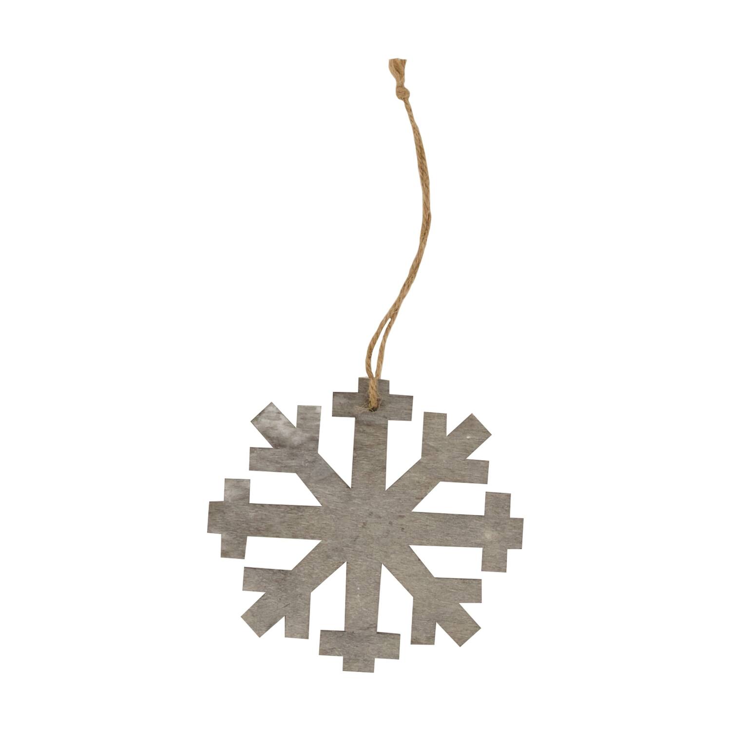Hanger snowflake platane 6pc wood 18x18x0.6cm