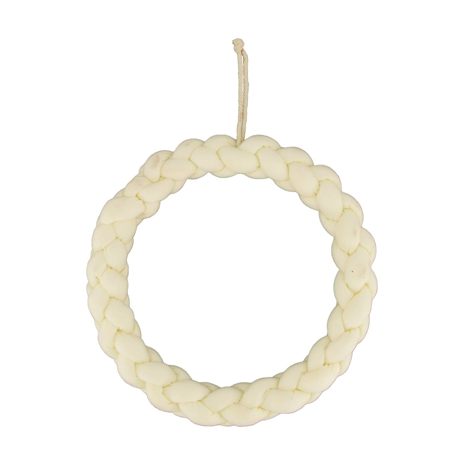 Wreath cotton fabric 28x2cm - White