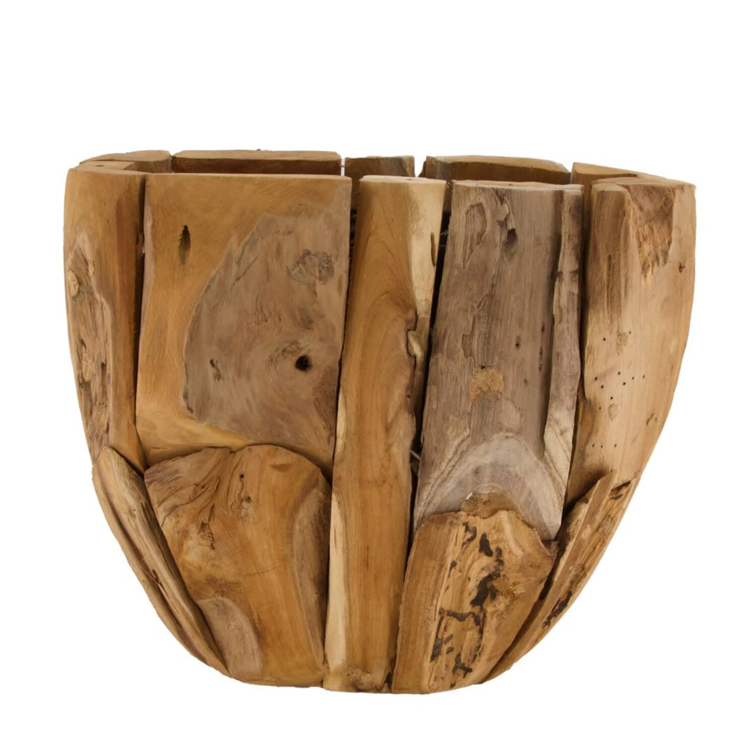 Planter teak 28x25cm - Natural