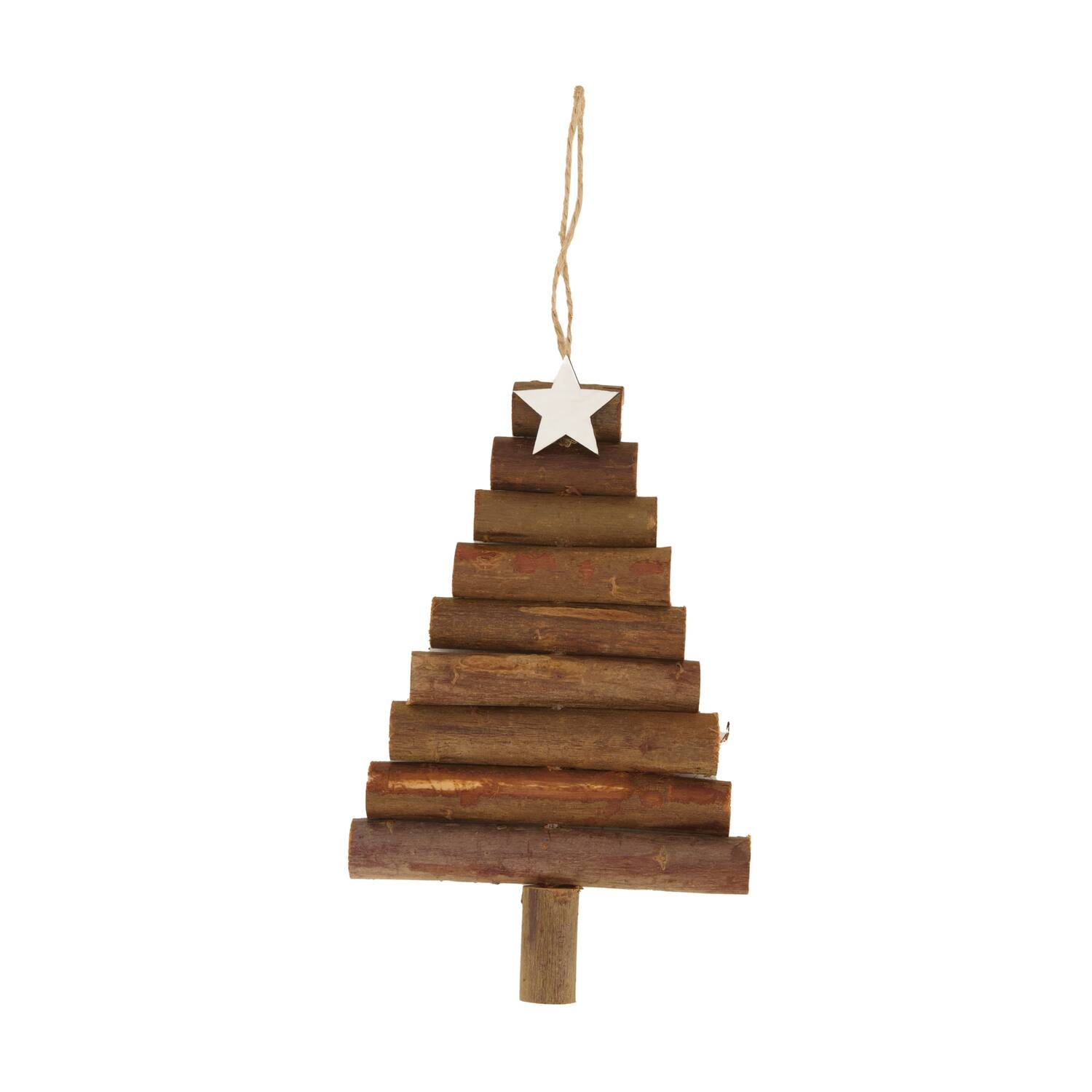 Hanger tree wood 11x1.5x17.5cm