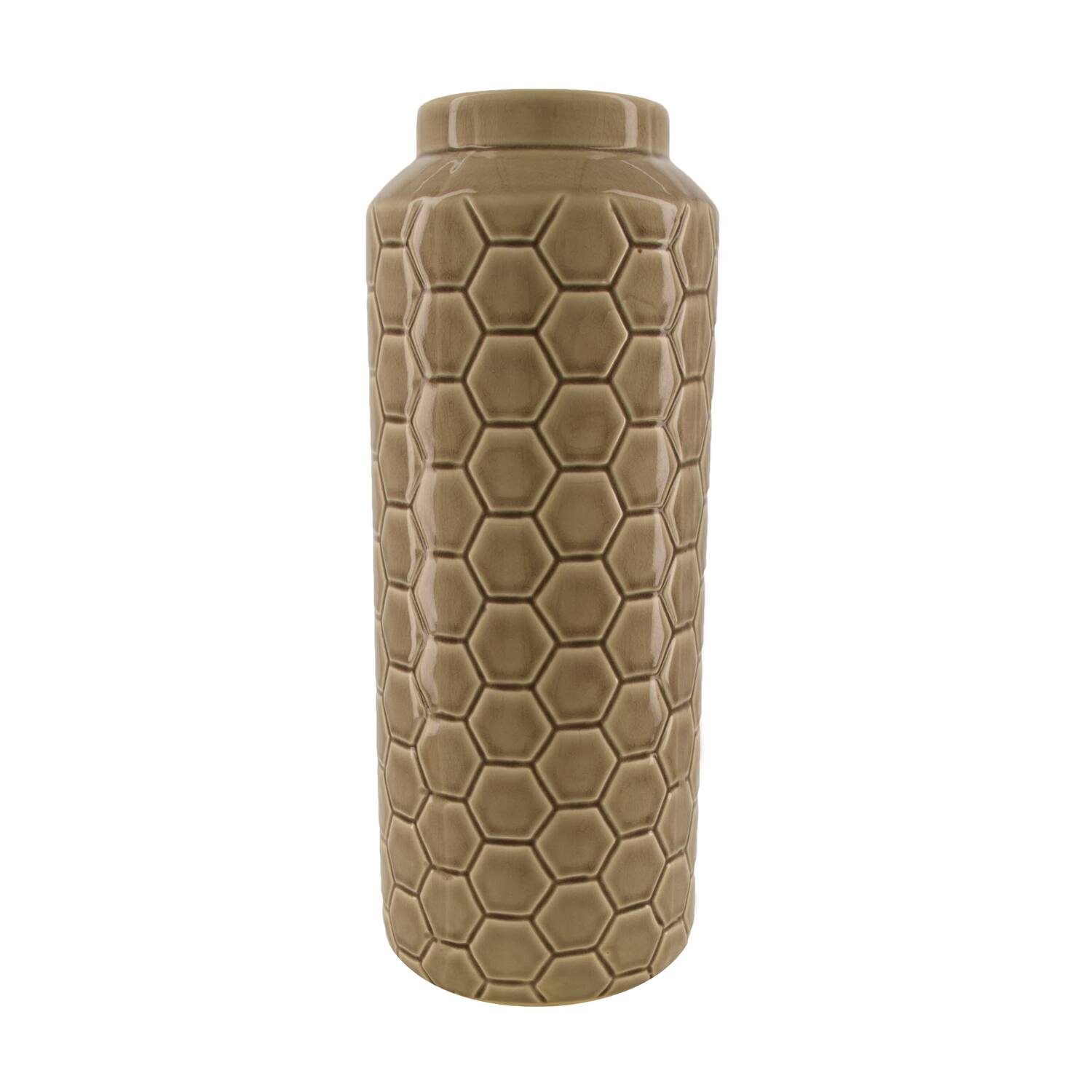 Vase ceramic 16x40cm - Grey