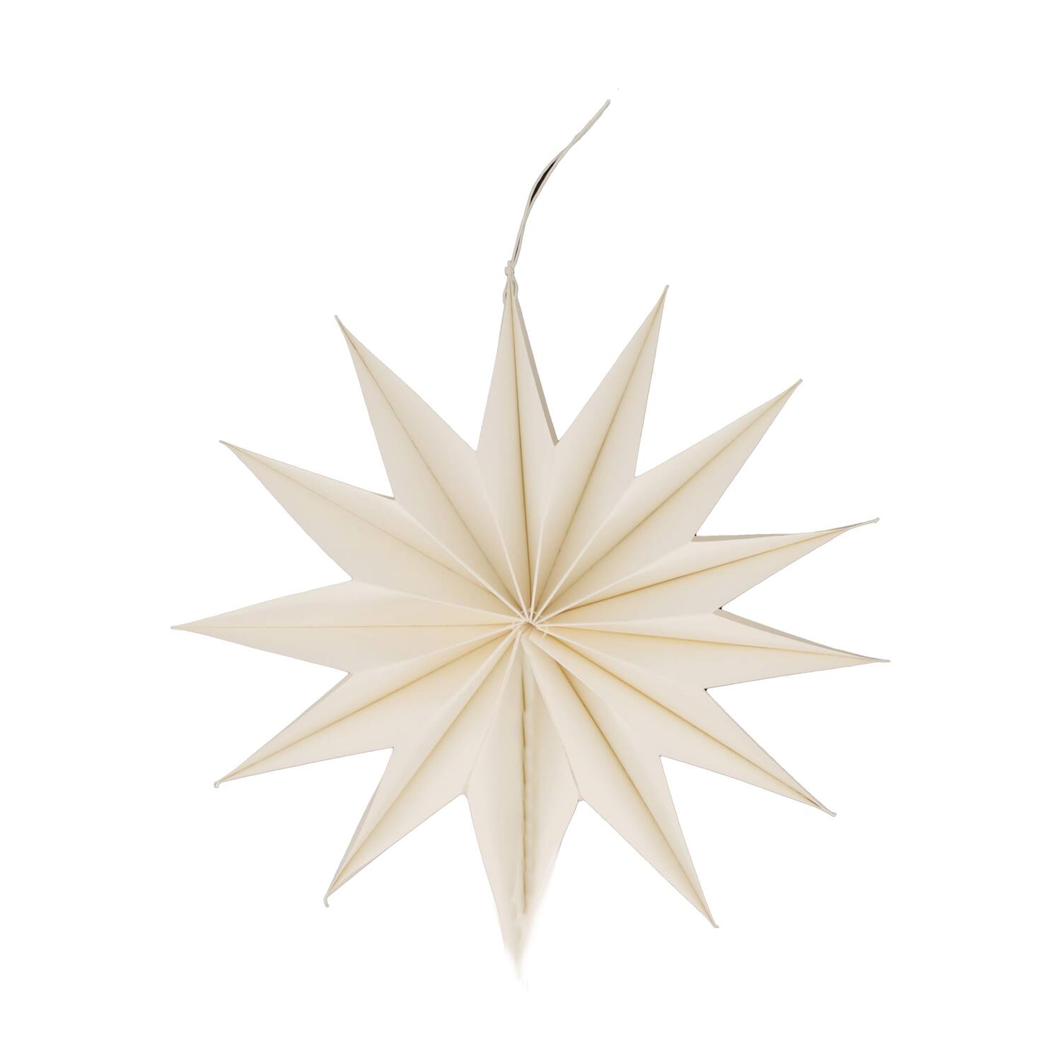Hanger snowflake paper 30.5x8cm - White