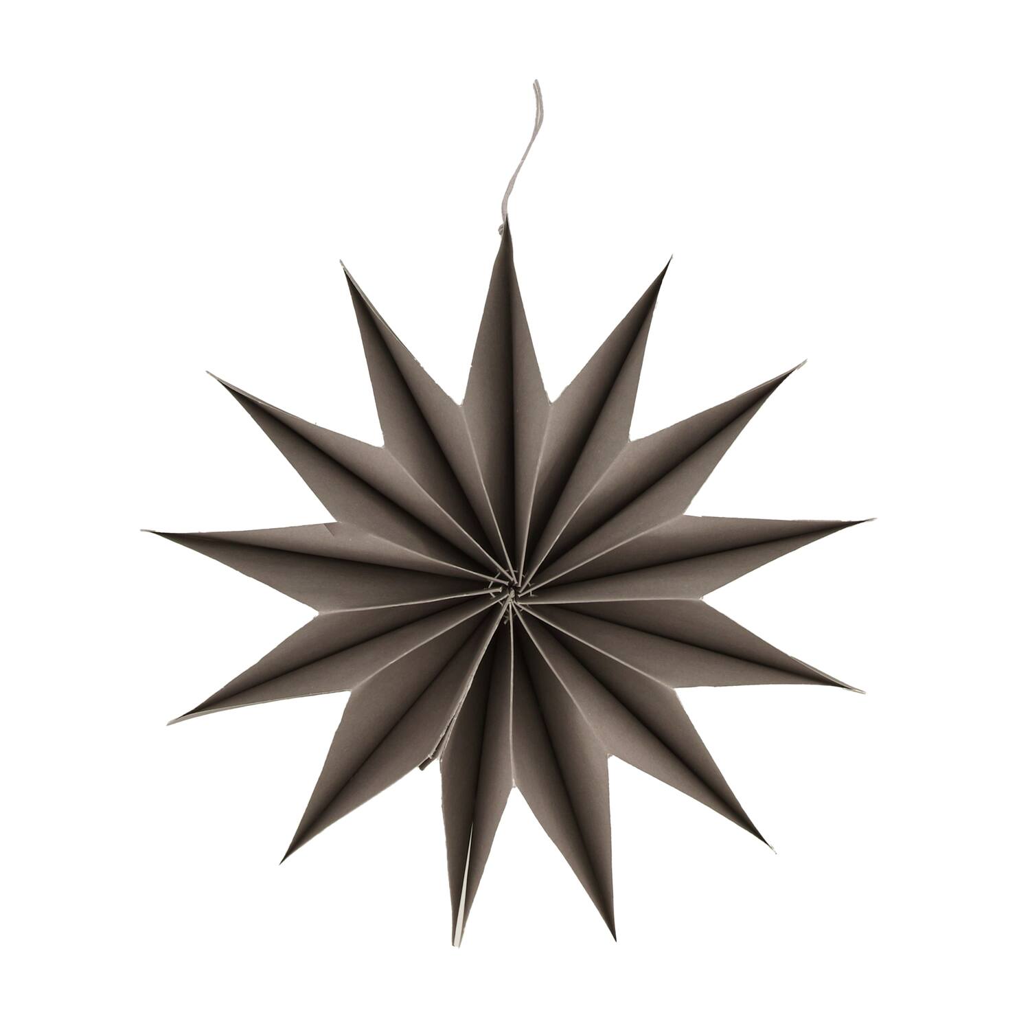 Hanger snowflake paper 30.5x8cm - Grey