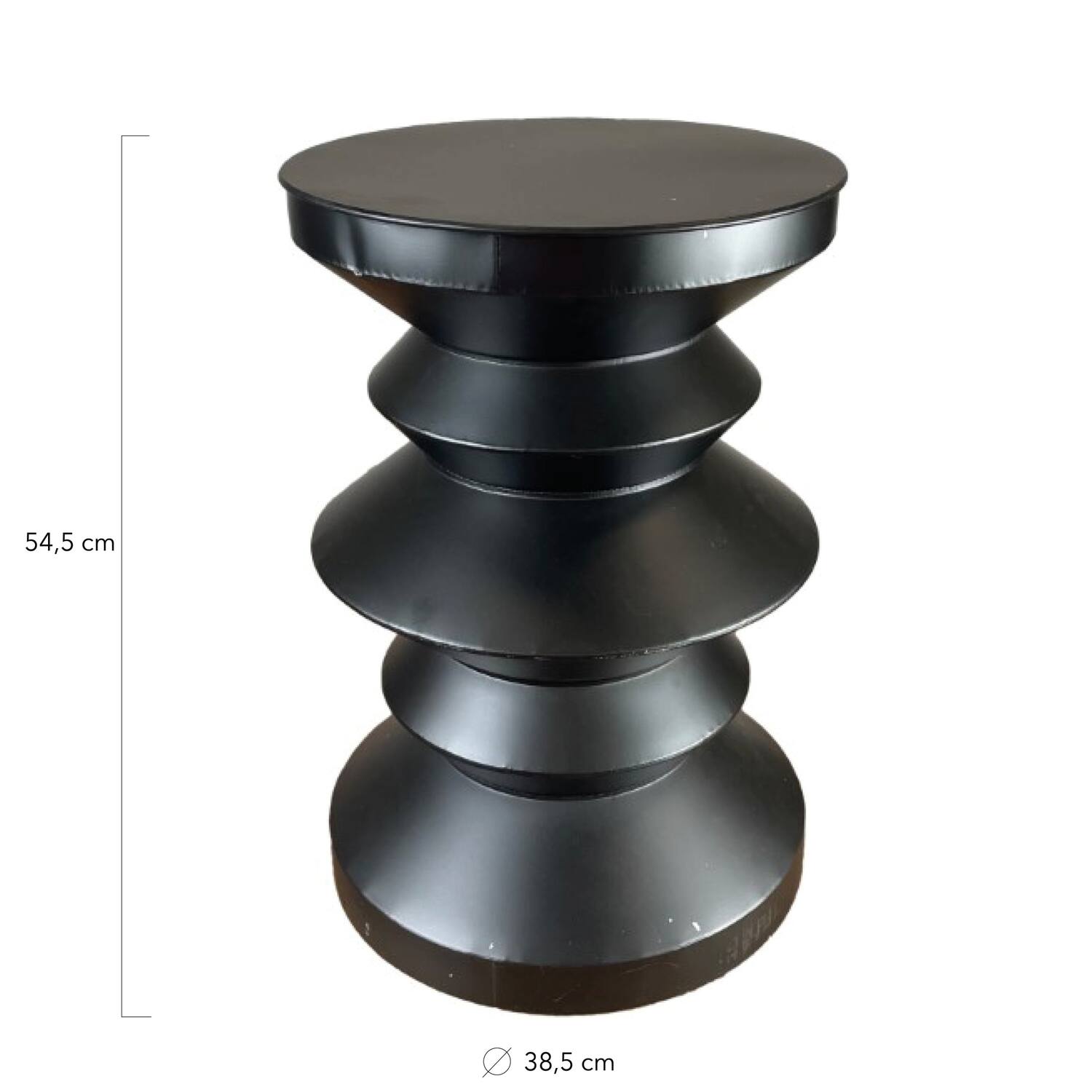 Side table metal 38.5x38.5x54.5cm