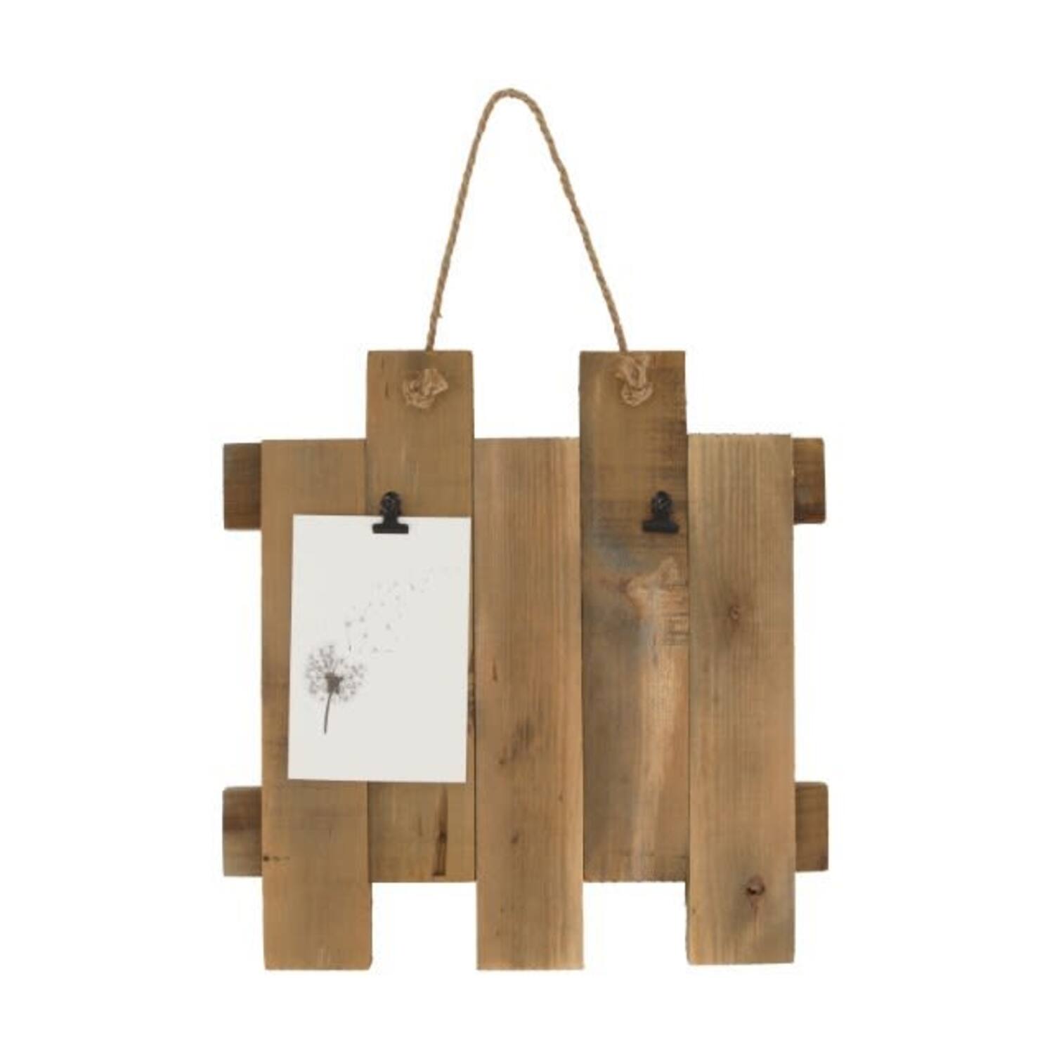Wall art historic wood 35x3x35cm