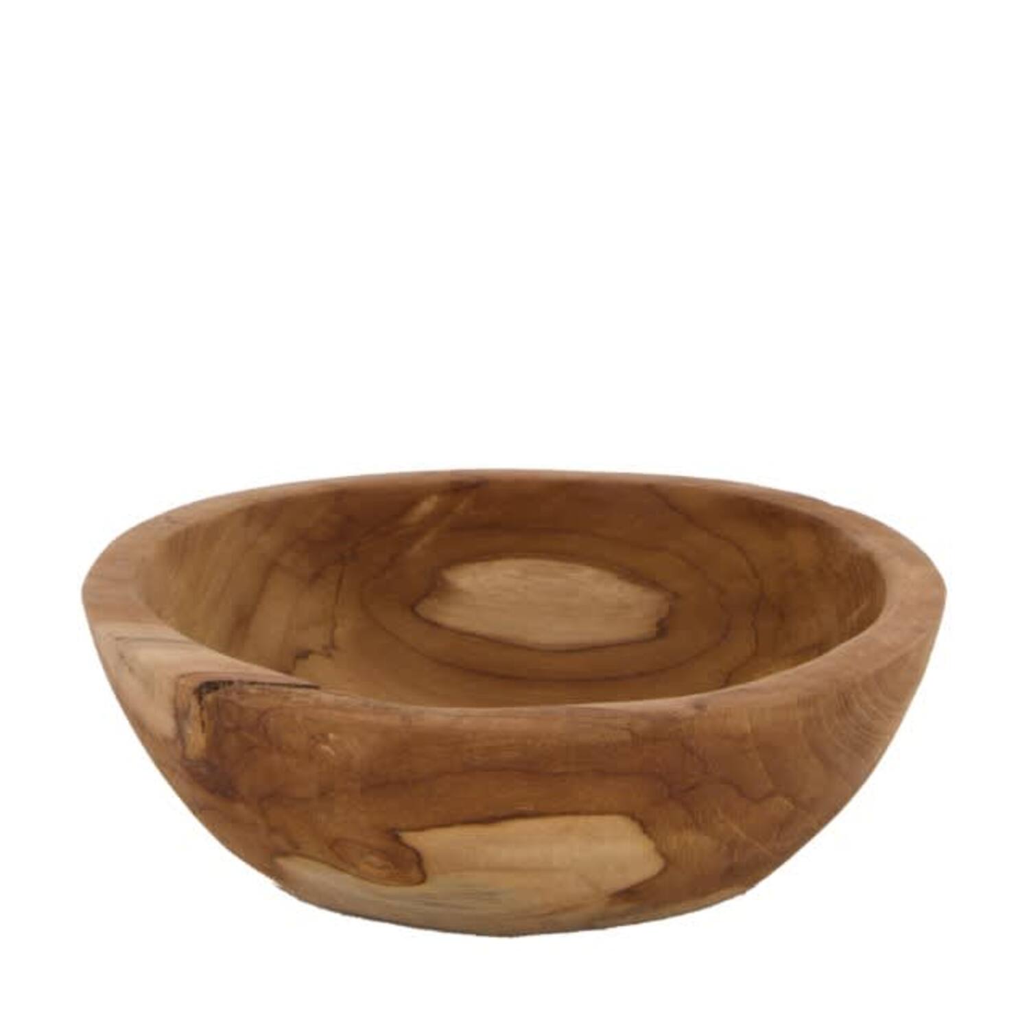 Bowl teak wood 19x19x6cm