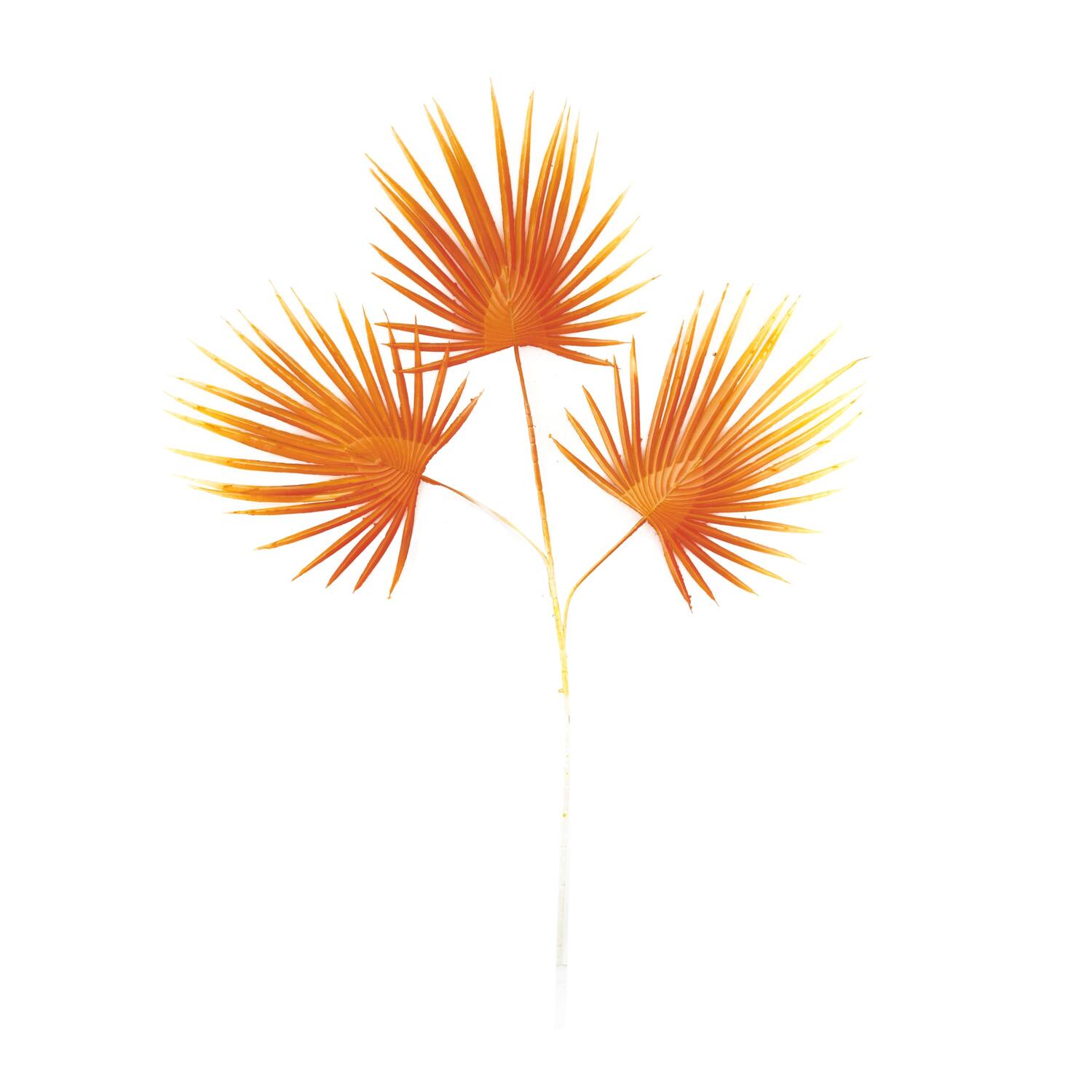 Branch with leaves artificial 70x50x3cm - Orange