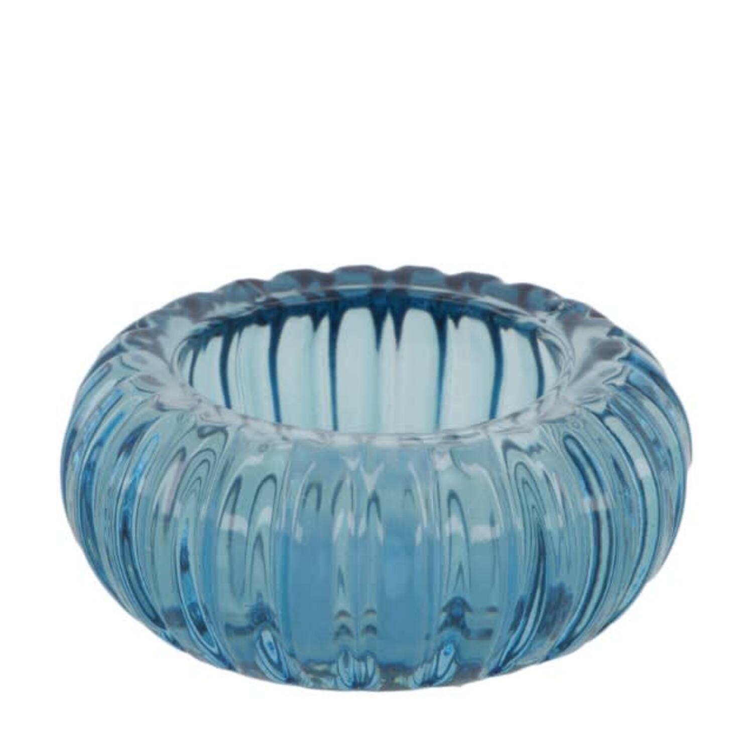 Tealight holder glass 8.3x8.3x3.5cm