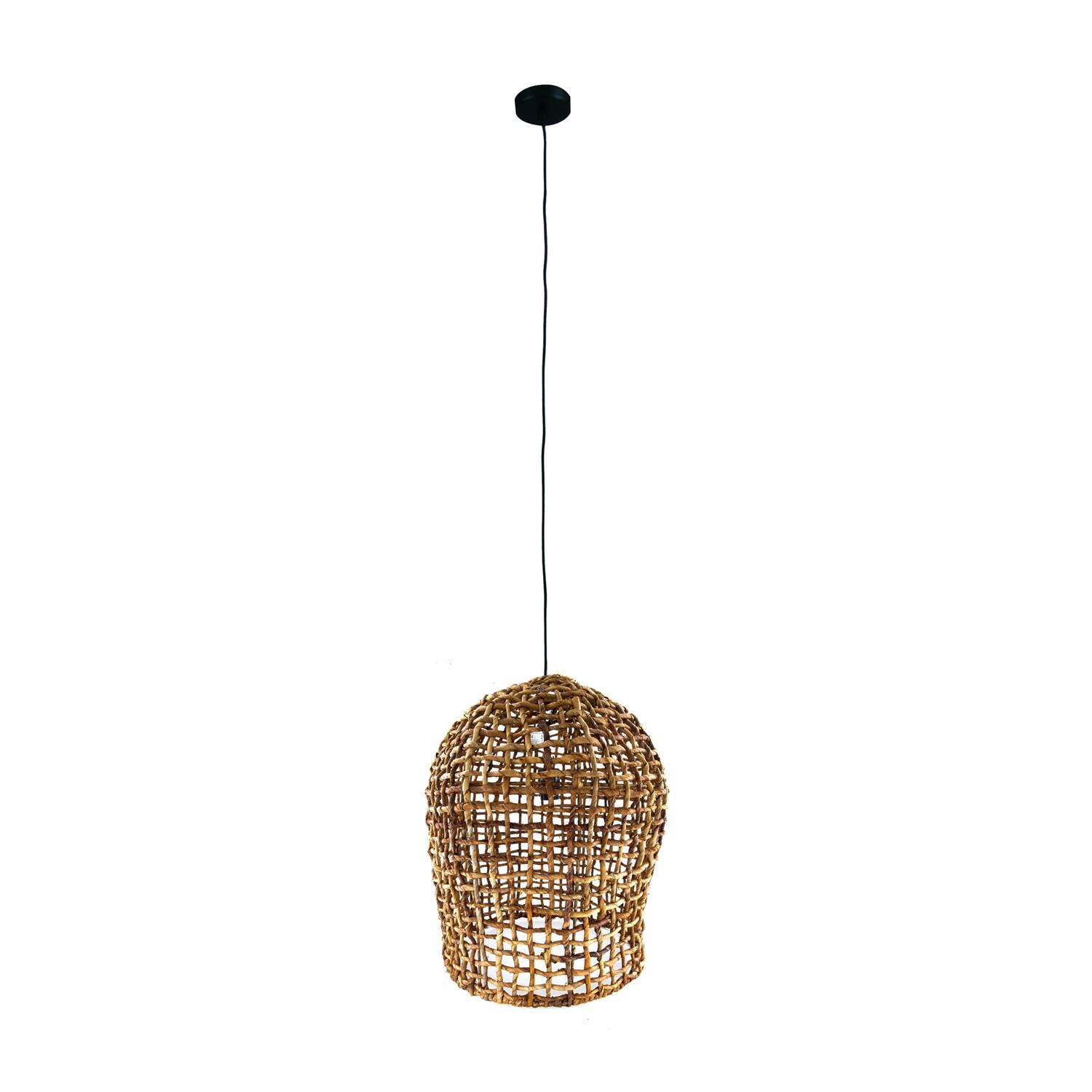 Hangelampe Hanoi - Bananenblatt - 46x46x56cm - Braun