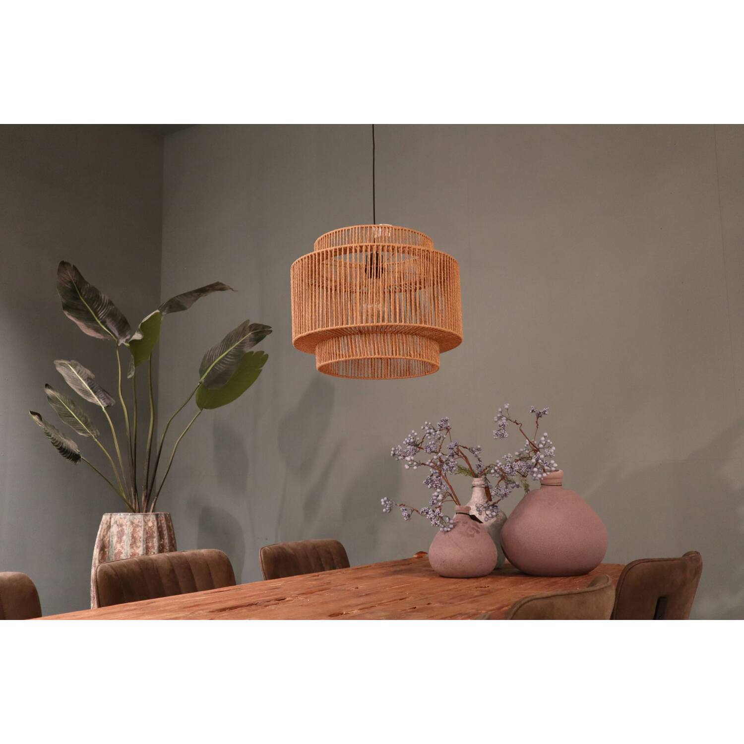 Ceiling light paper rope 46x46x35cm