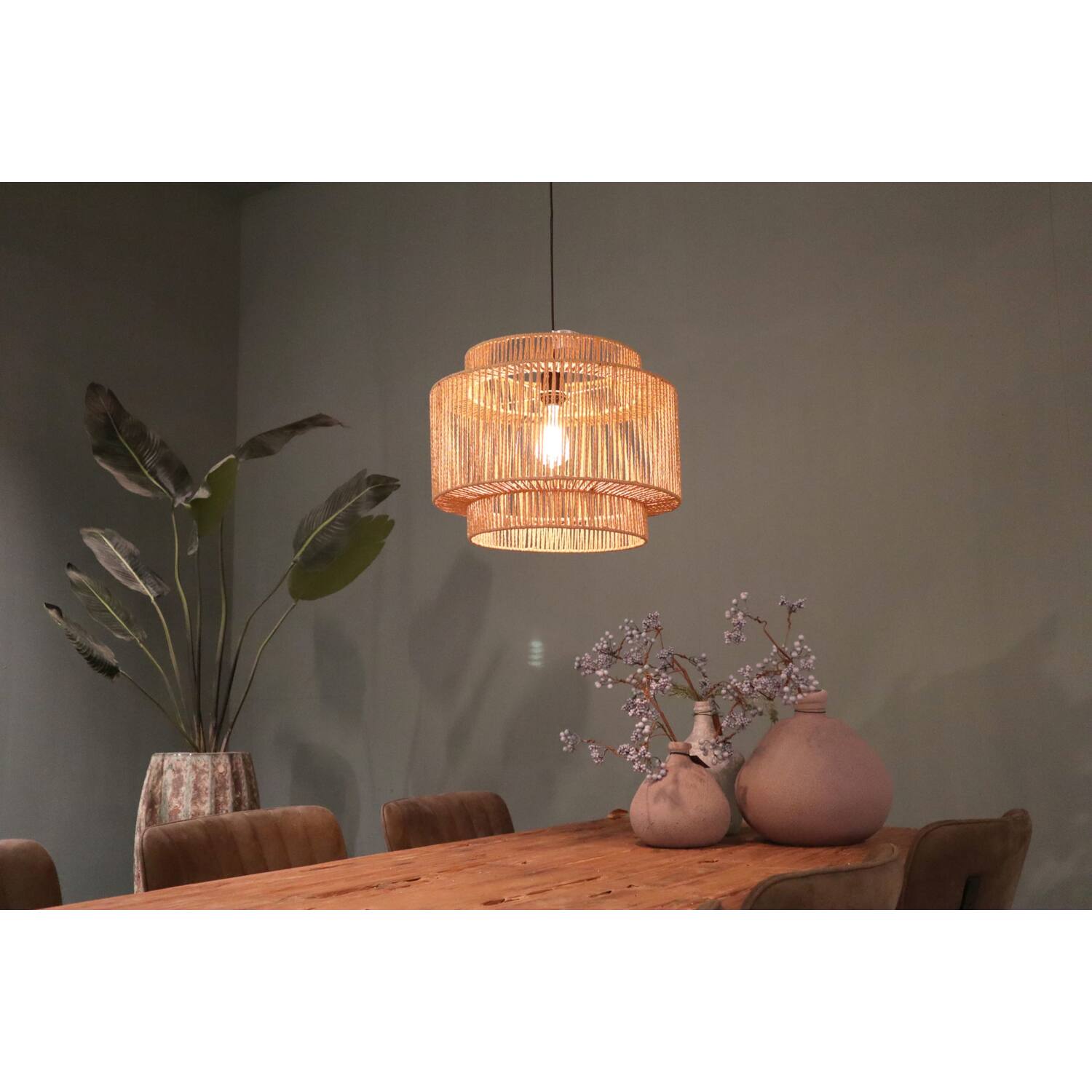 Ceiling light paper rope 46x46x35cm