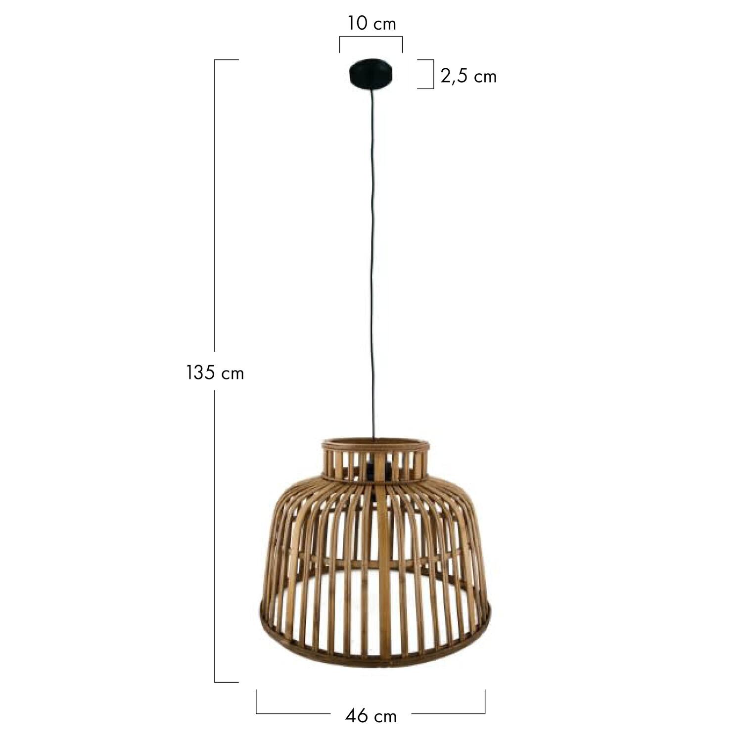 Ceiling light bamboo 46x46x35cm