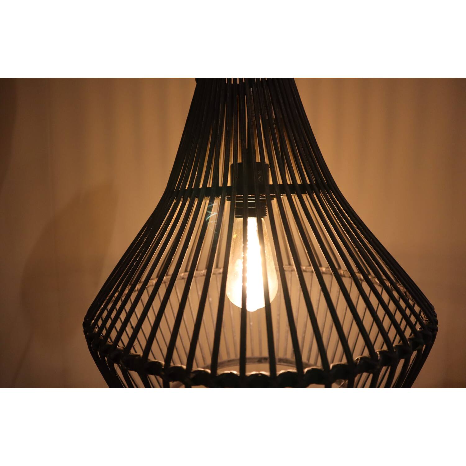Ceiling light bamboo 38x38x42cm