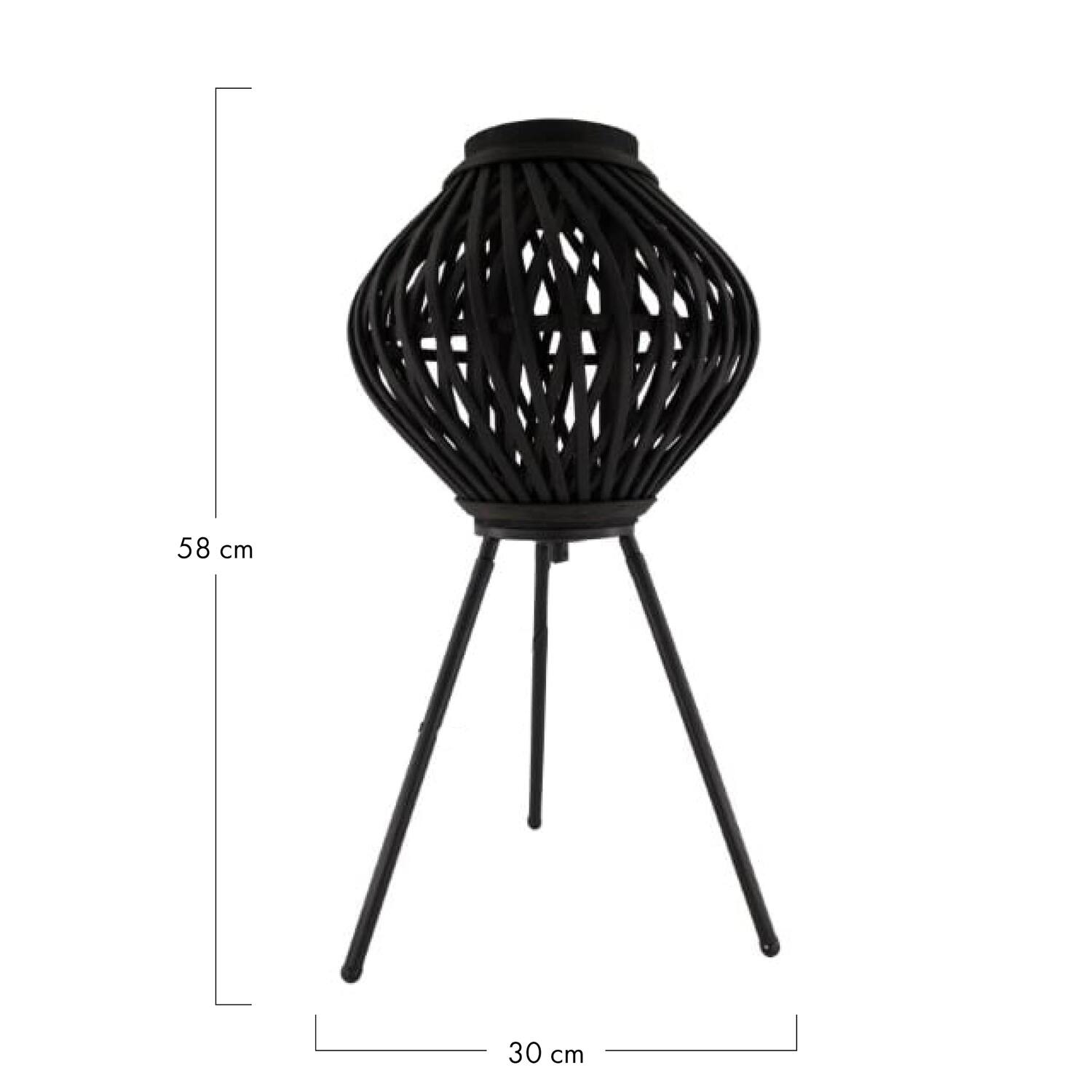 Floor lamp bamboo 30x30x58cm