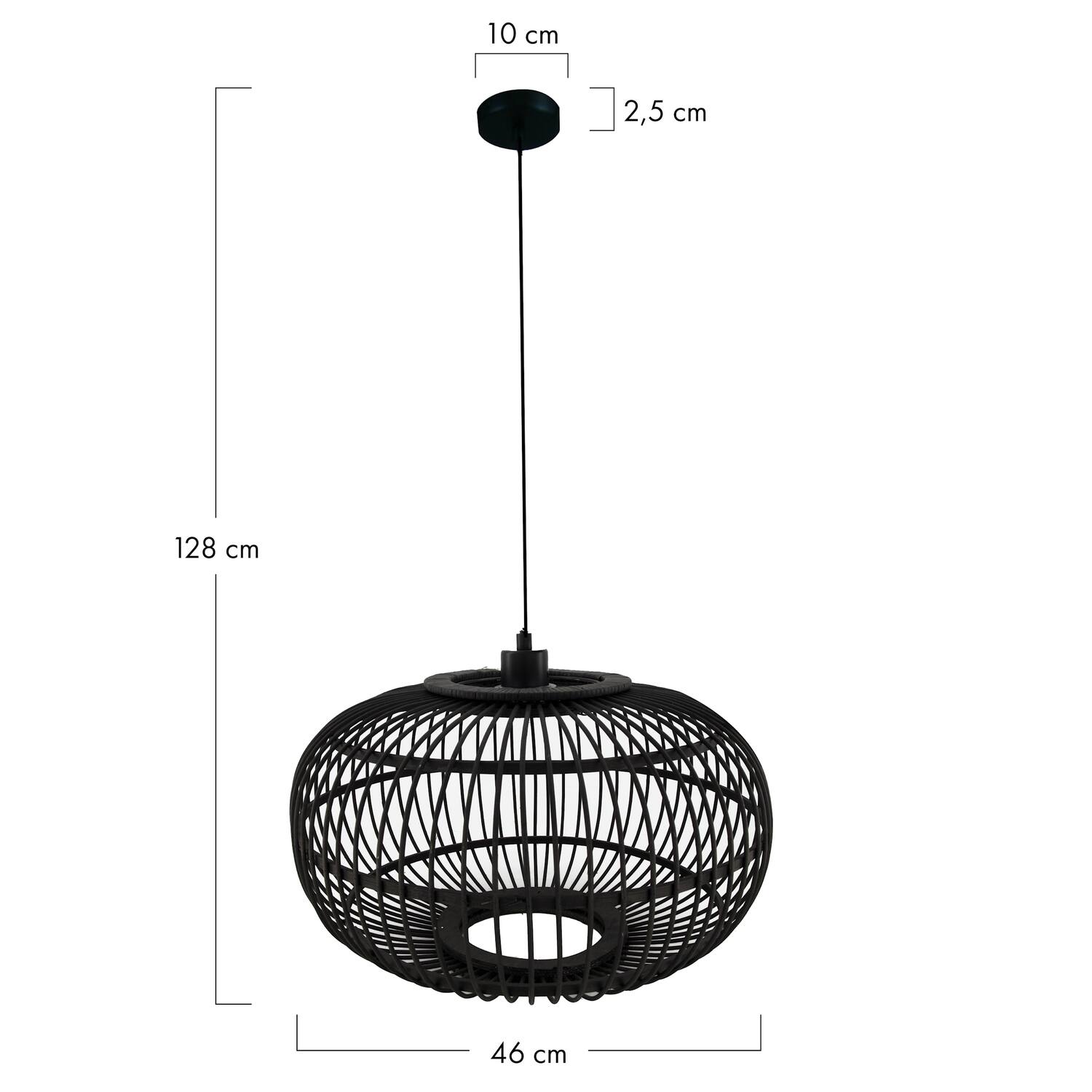 Ceiling light bamboo 46x46x28cm