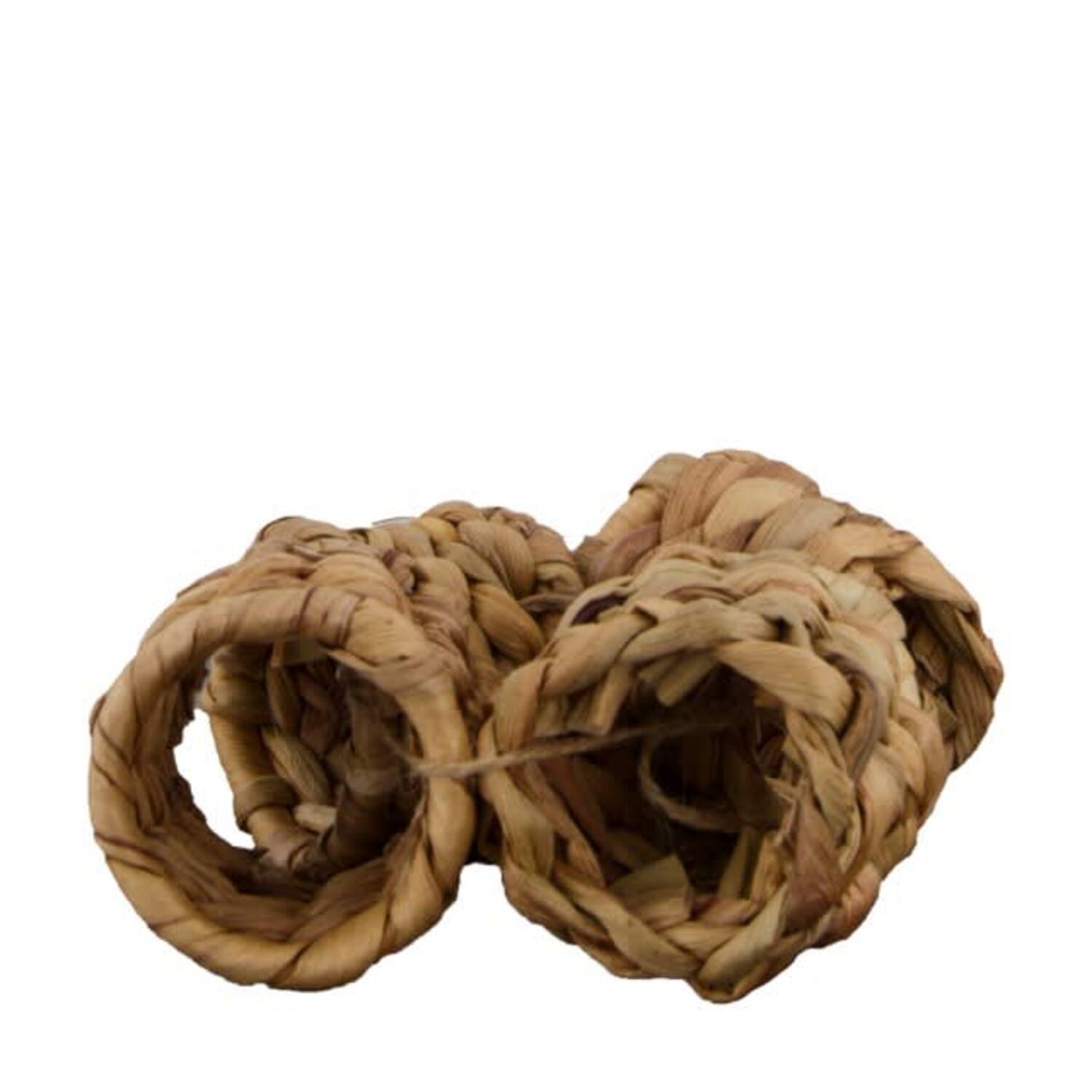 Napkin ring waterhyacinth 6x6x6cm 4pc