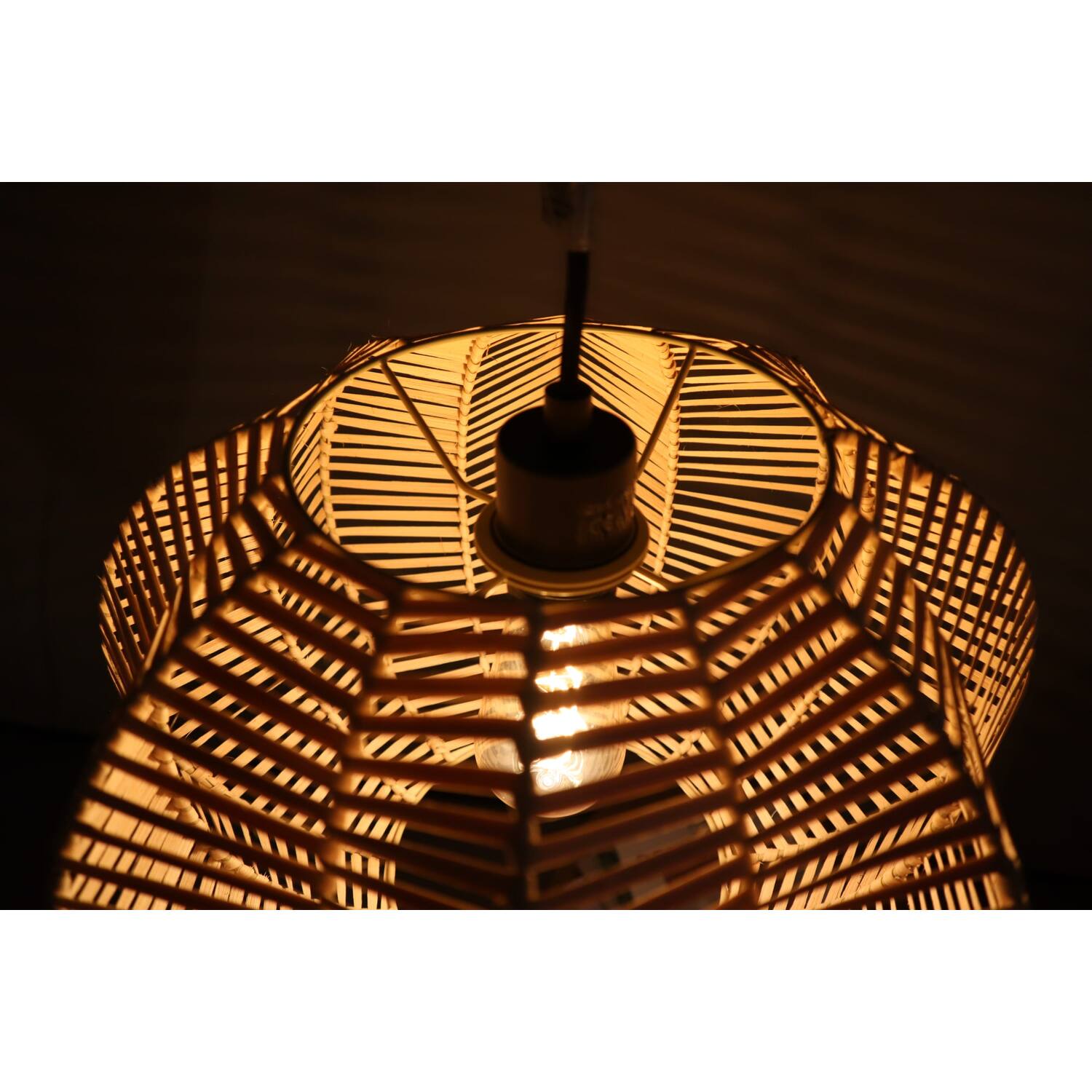 Ceiling light rattan 38x38x25cm