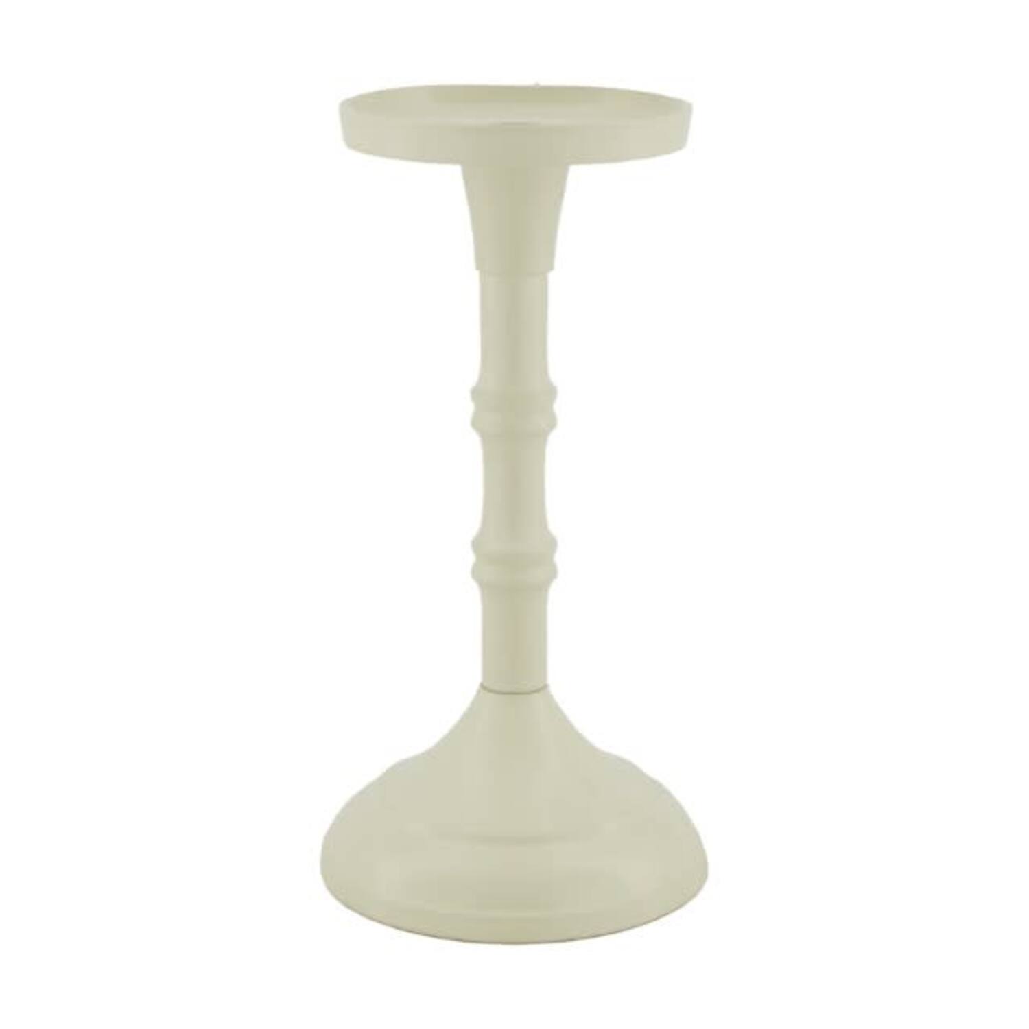 Pillar candle holder aluminium 10x10x20cm