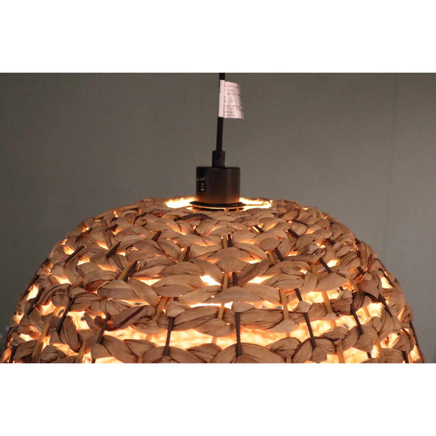 Ceiling light waterhyacinth 46x46x30cm - Natural