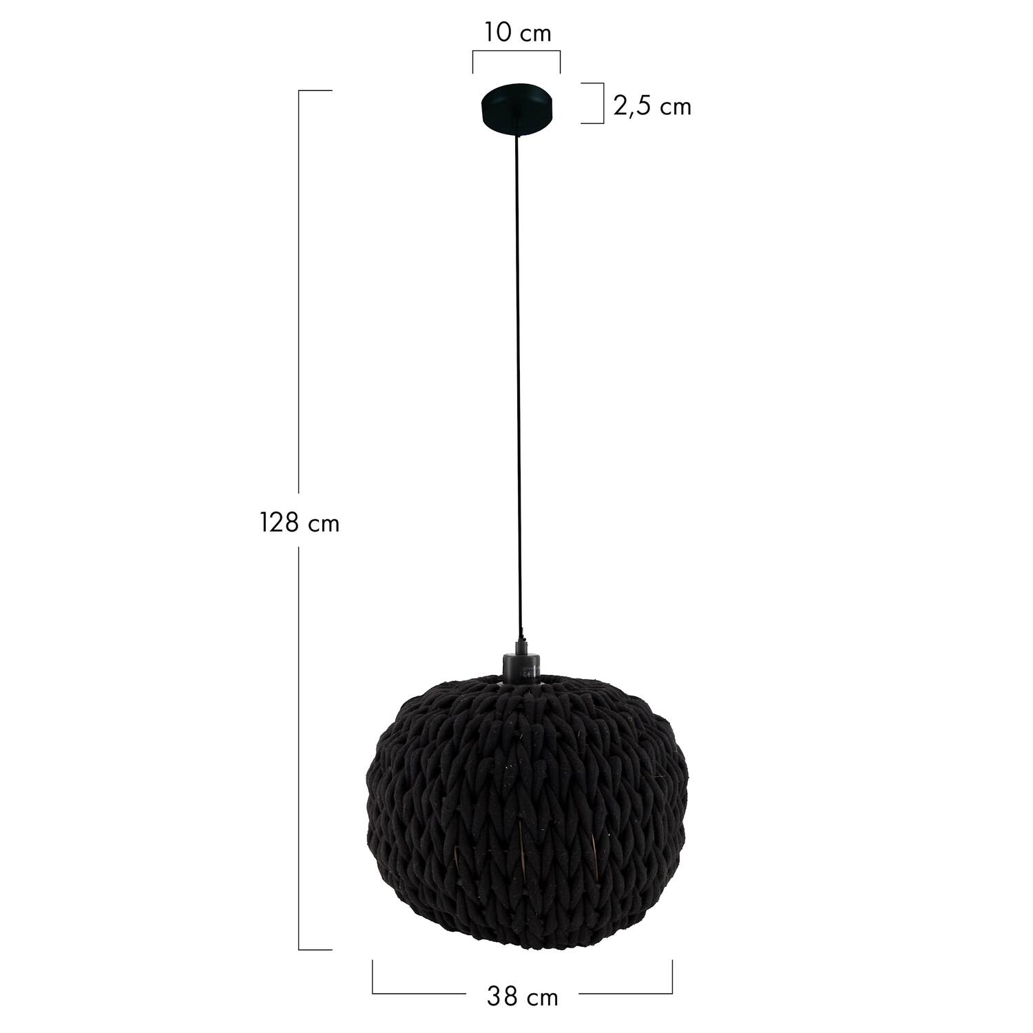 Ceiling light cotton 38x38x28cm