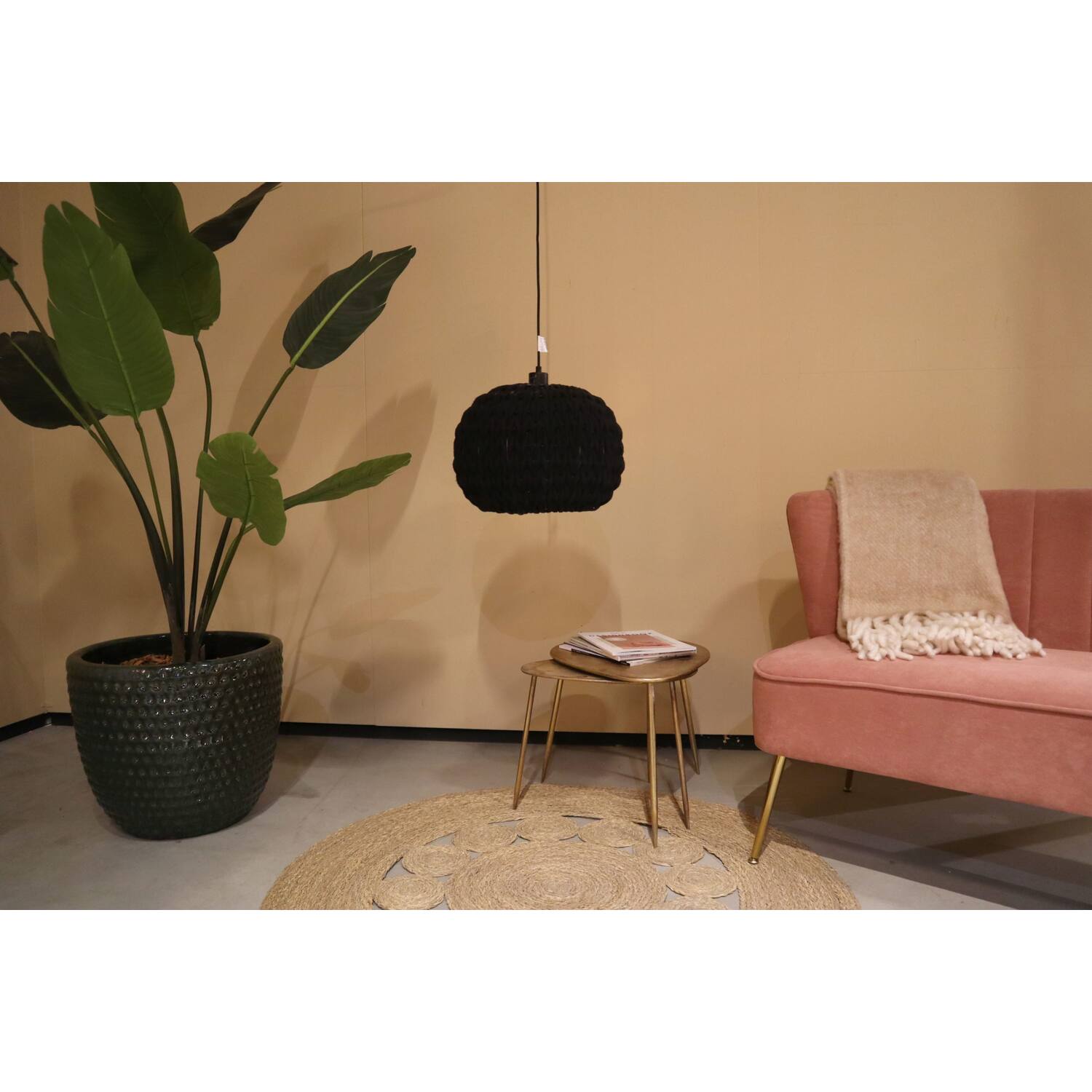 Ceiling light cotton 38x38x28cm
