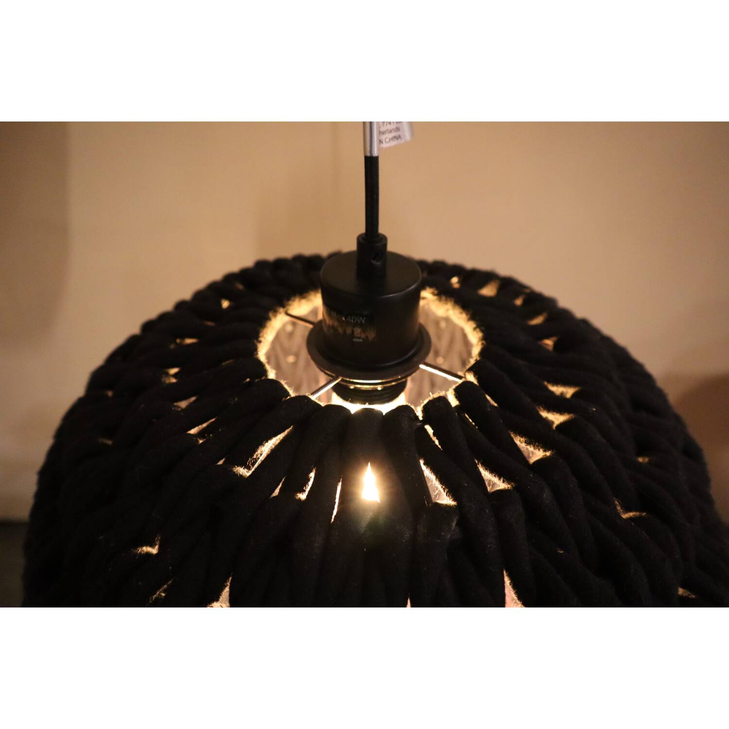 Ceiling light cotton 38x38x28cm